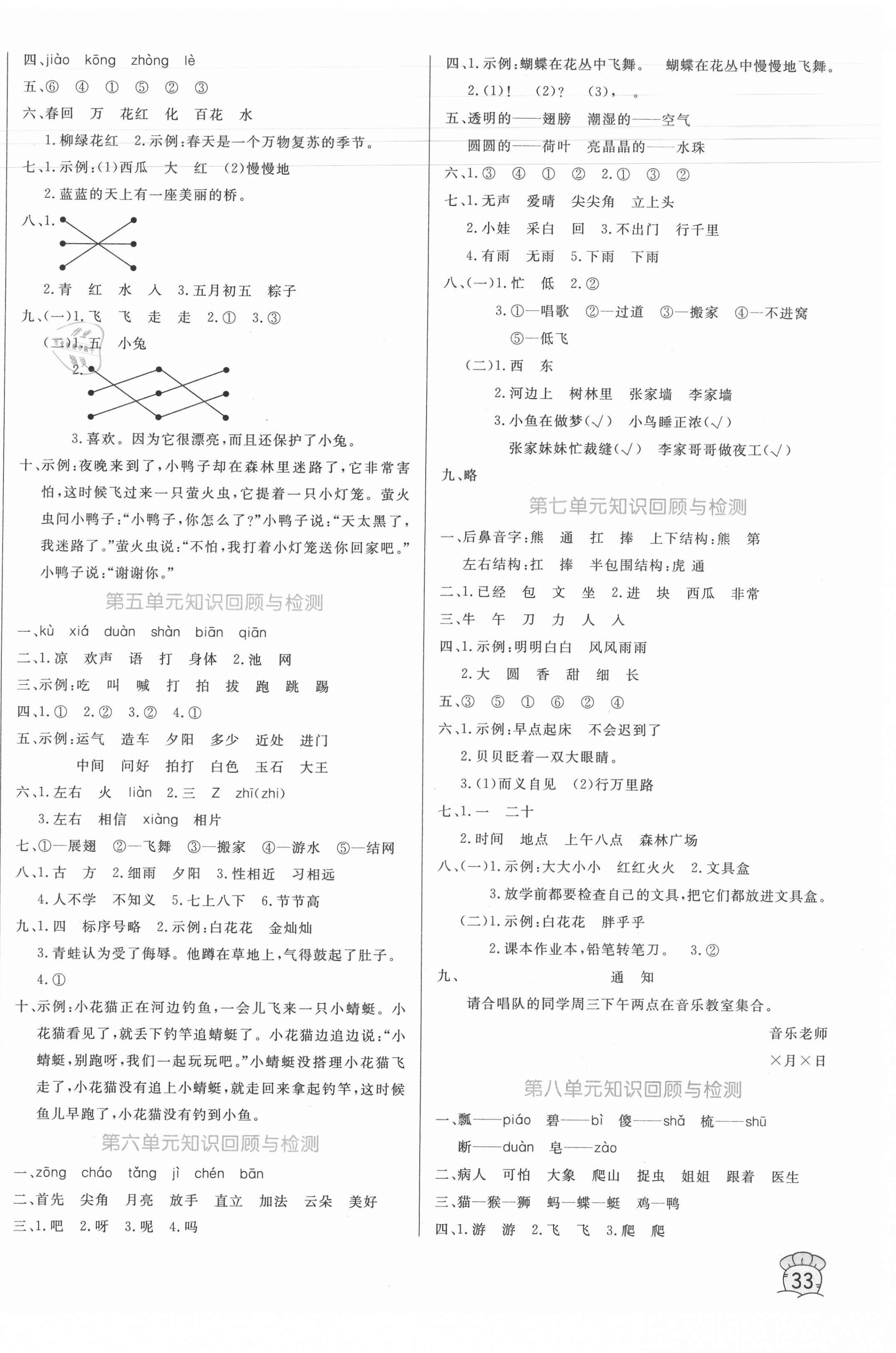 2021年黄冈名卷一年级语文下册人教版 第2页