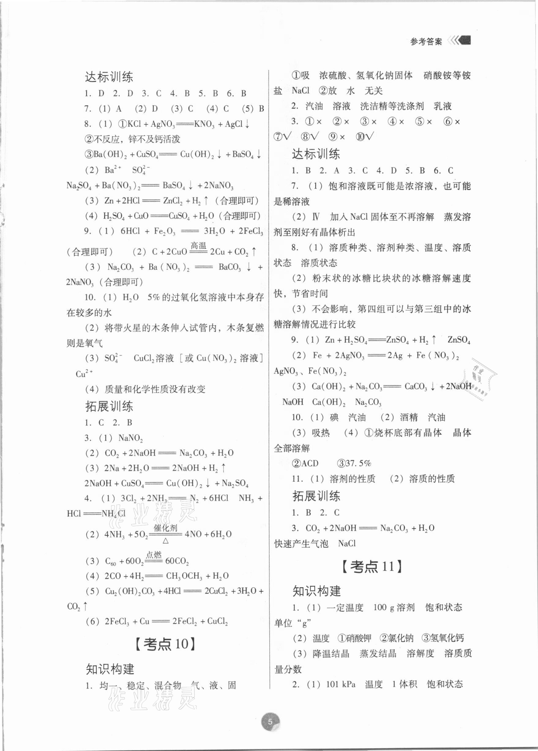 2021年廣東初中升學(xué)指導(dǎo)與強(qiáng)化訓(xùn)練化學(xué) 第5頁(yè)