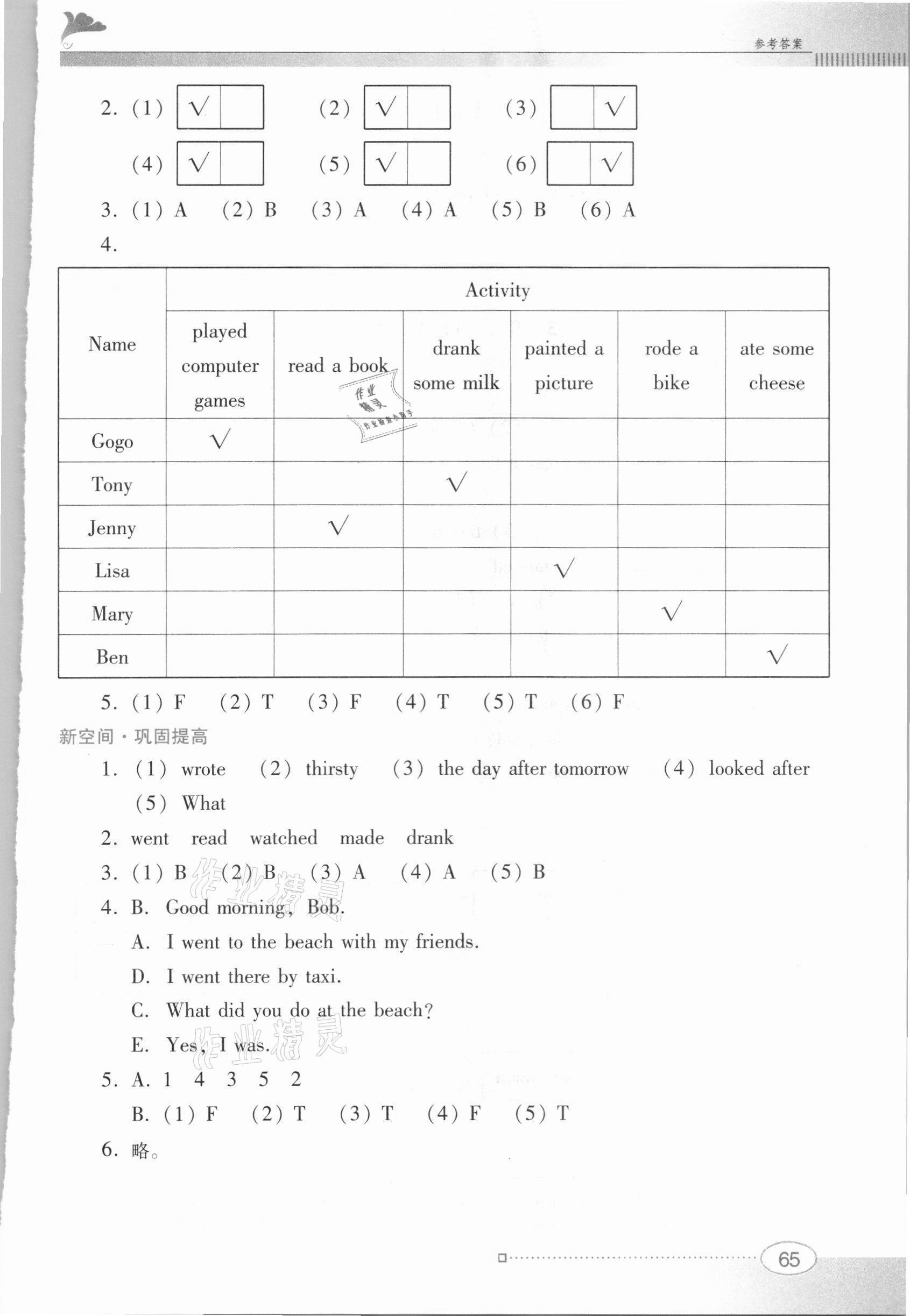 2021年南方新課堂金牌學(xué)案六年級(jí)英語下冊(cè)粵人版 第3頁