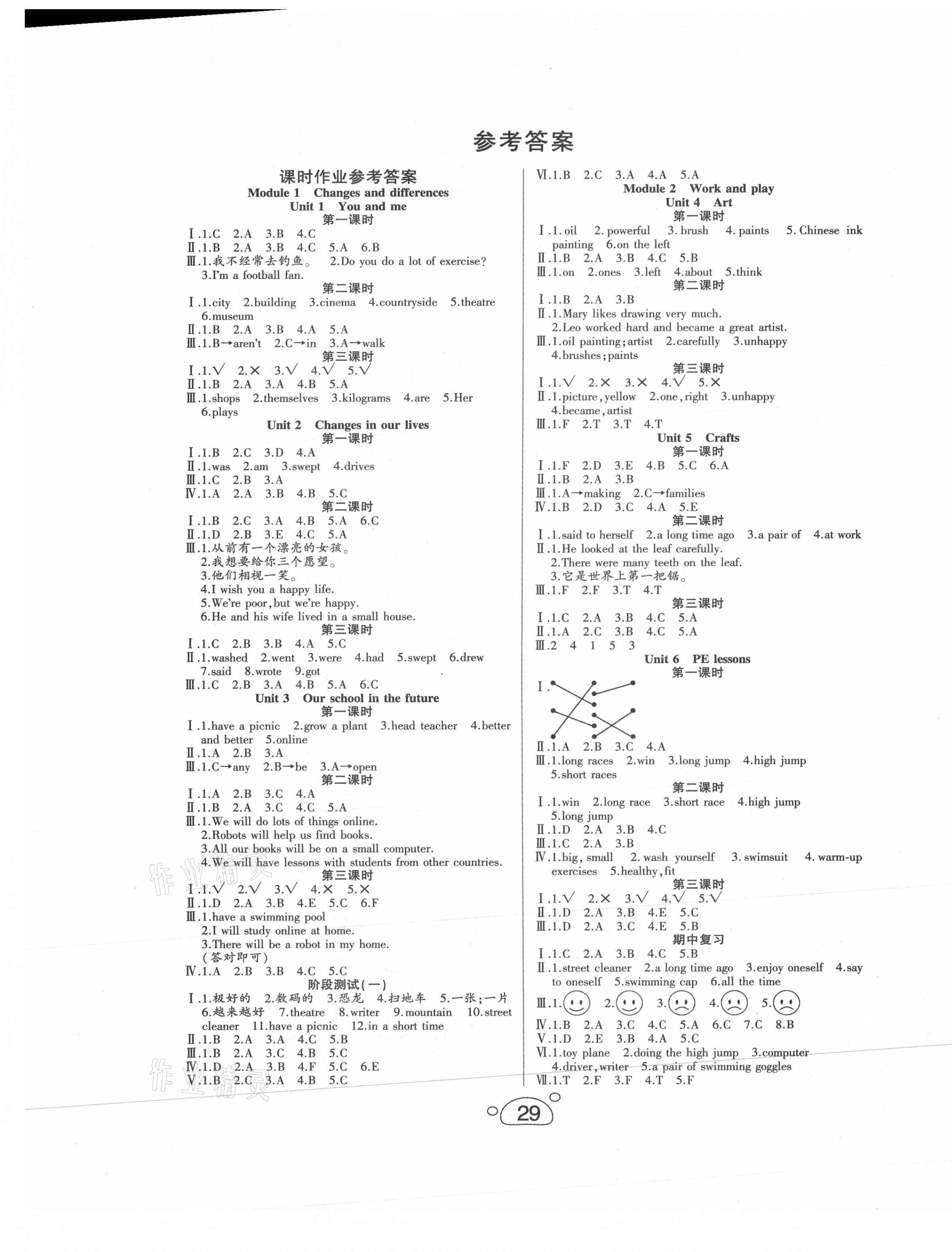 2021年小夫子全能檢測(cè)六年級(jí)英語(yǔ)下冊(cè)牛津版 第1頁(yè)