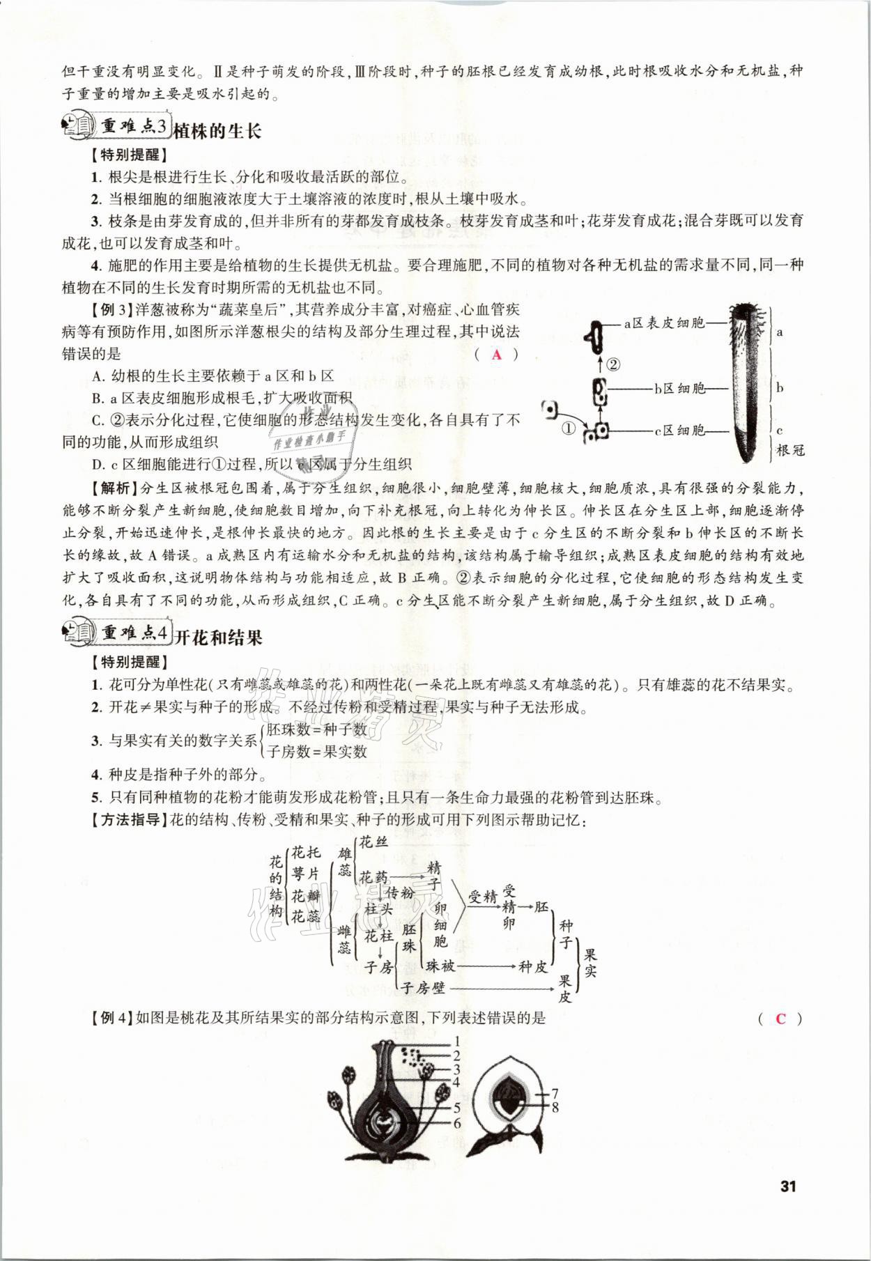 2021年聚焦中考生物福建專版 參考答案第31頁