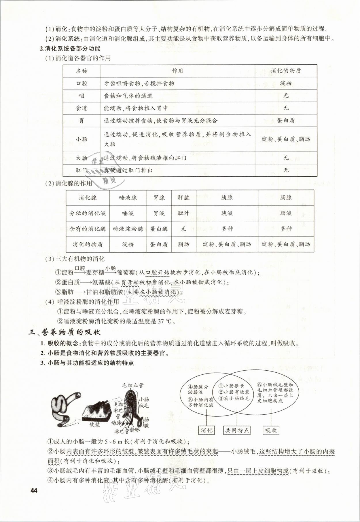 2021年聚焦中考生物福建專版 參考答案第44頁