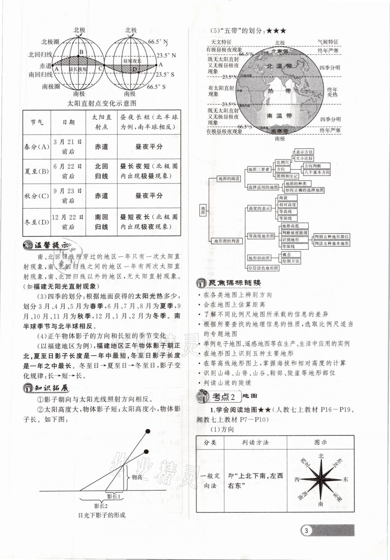 2021年聚焦中考地理福建专版 参考答案第3页