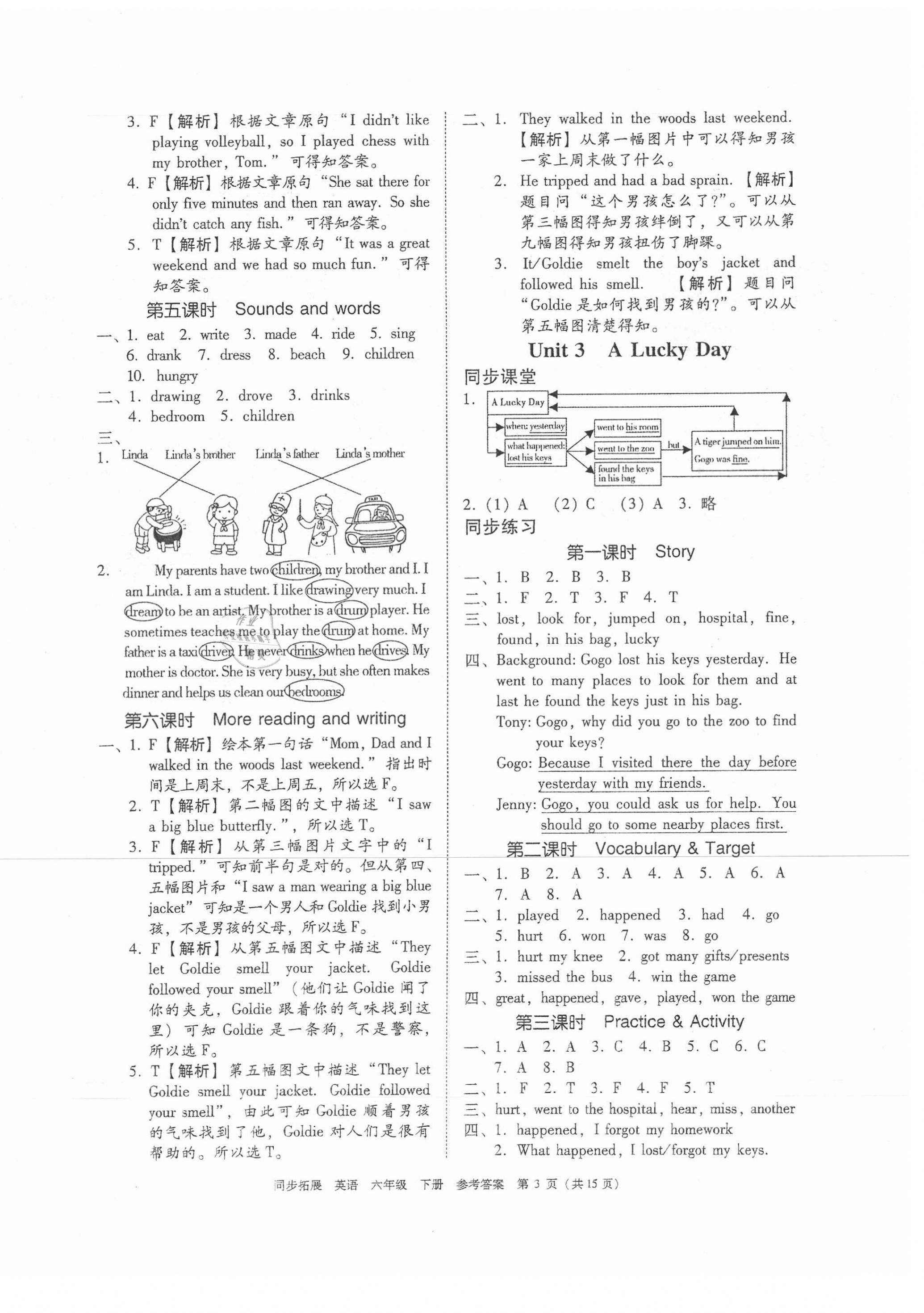 2021年同步拓展六年級英語下冊粵人版中山專版 第3頁