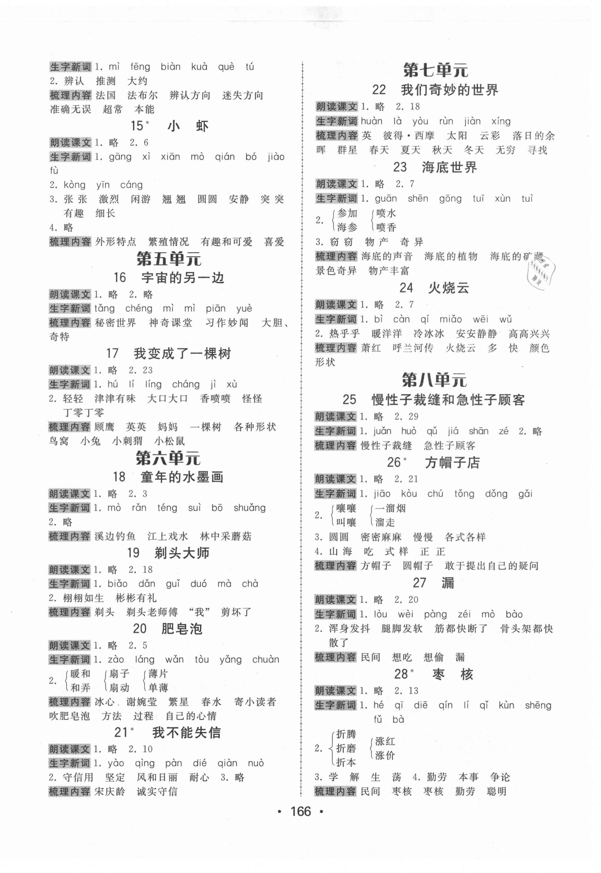 2021年教與學(xué)課時學(xué)練測三年級語文下冊人教版 第2頁