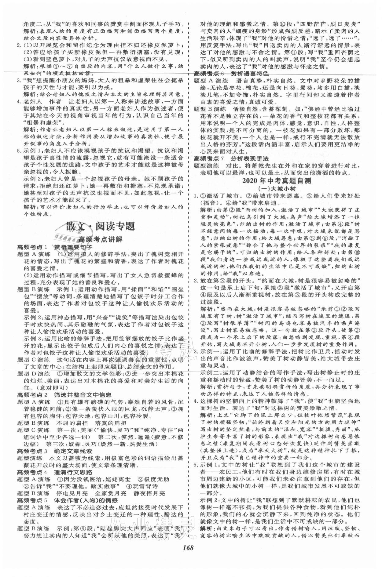 2021年新視野中考現代文巔峰閱讀訓練 第4頁