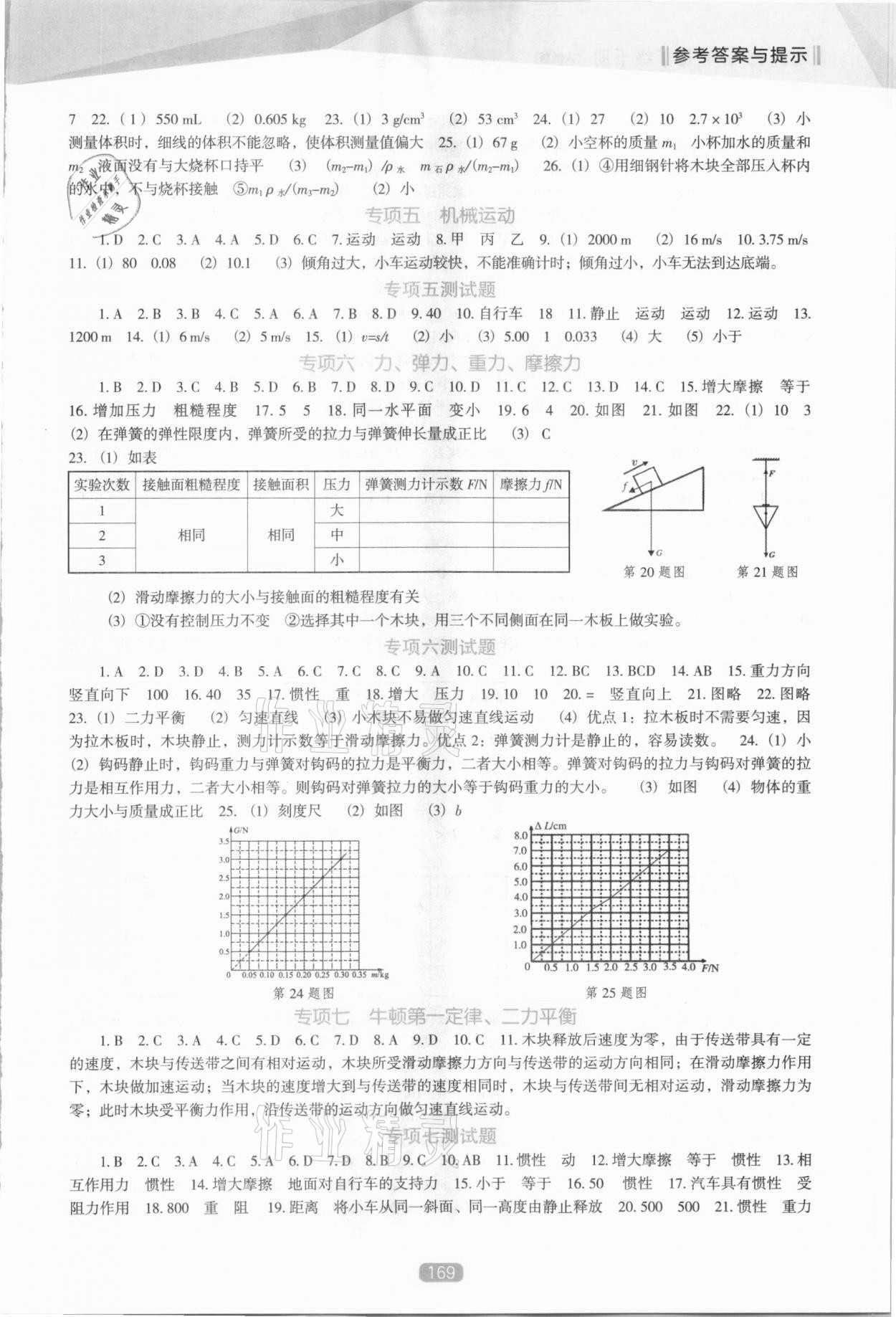 2021年新課程能力培養(yǎng)九年級物理下冊人教版D版 參考答案第3頁