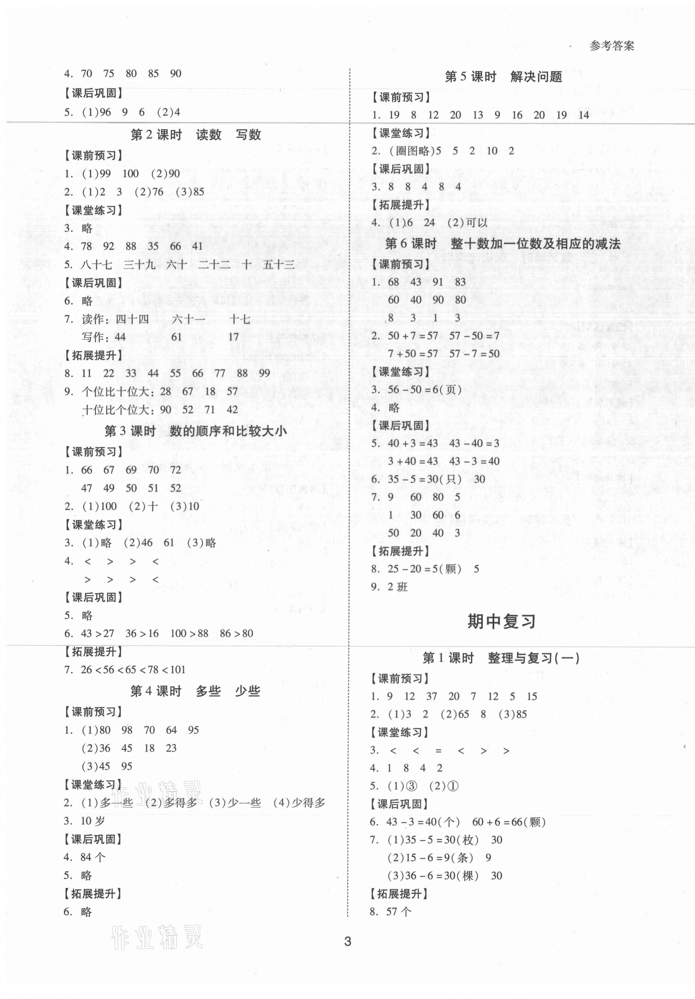2021年同步學堂導學測一年級數學下冊人教版 第3頁