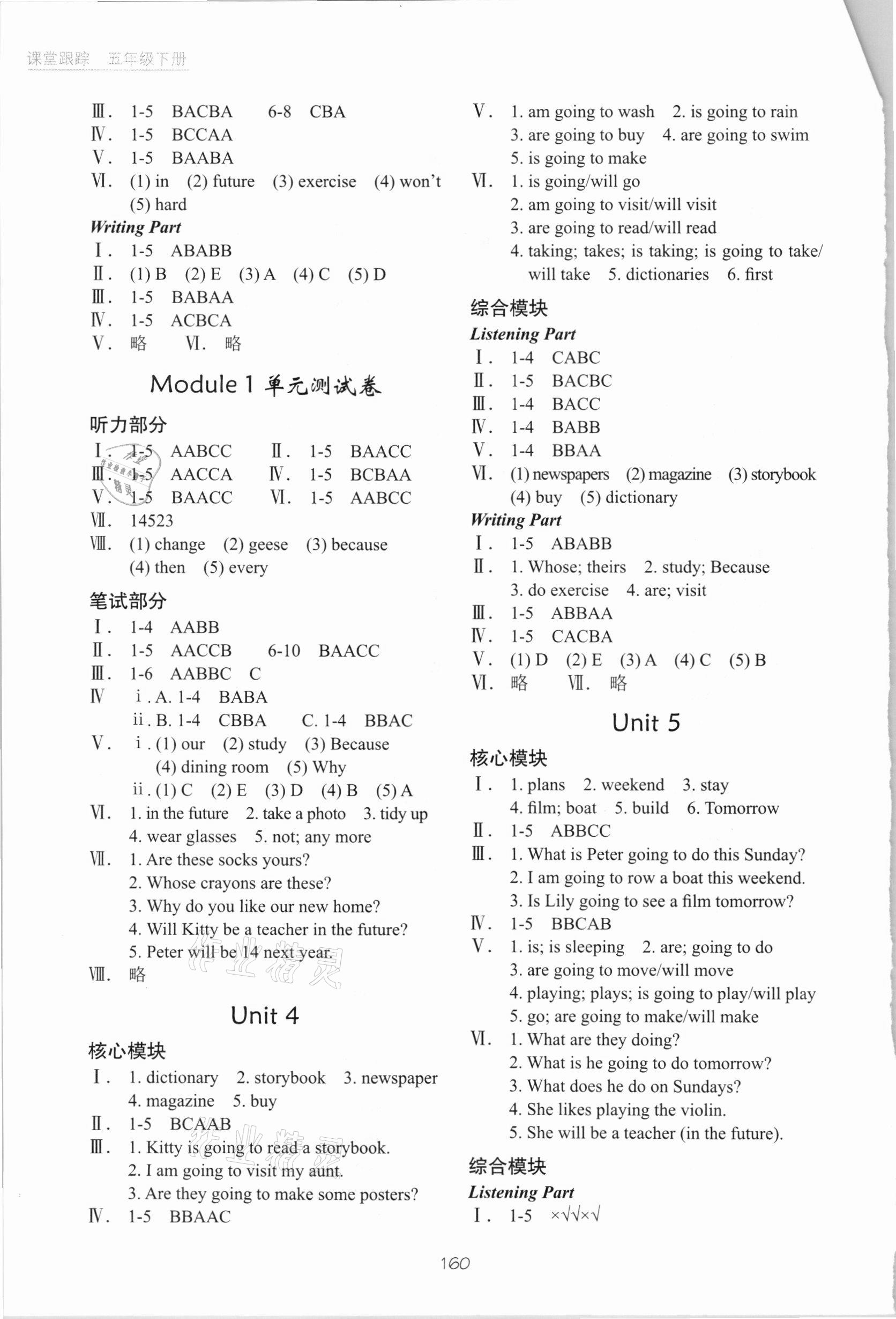 2021年深圳市小學英語課堂跟蹤五年級下冊滬教版 第2頁