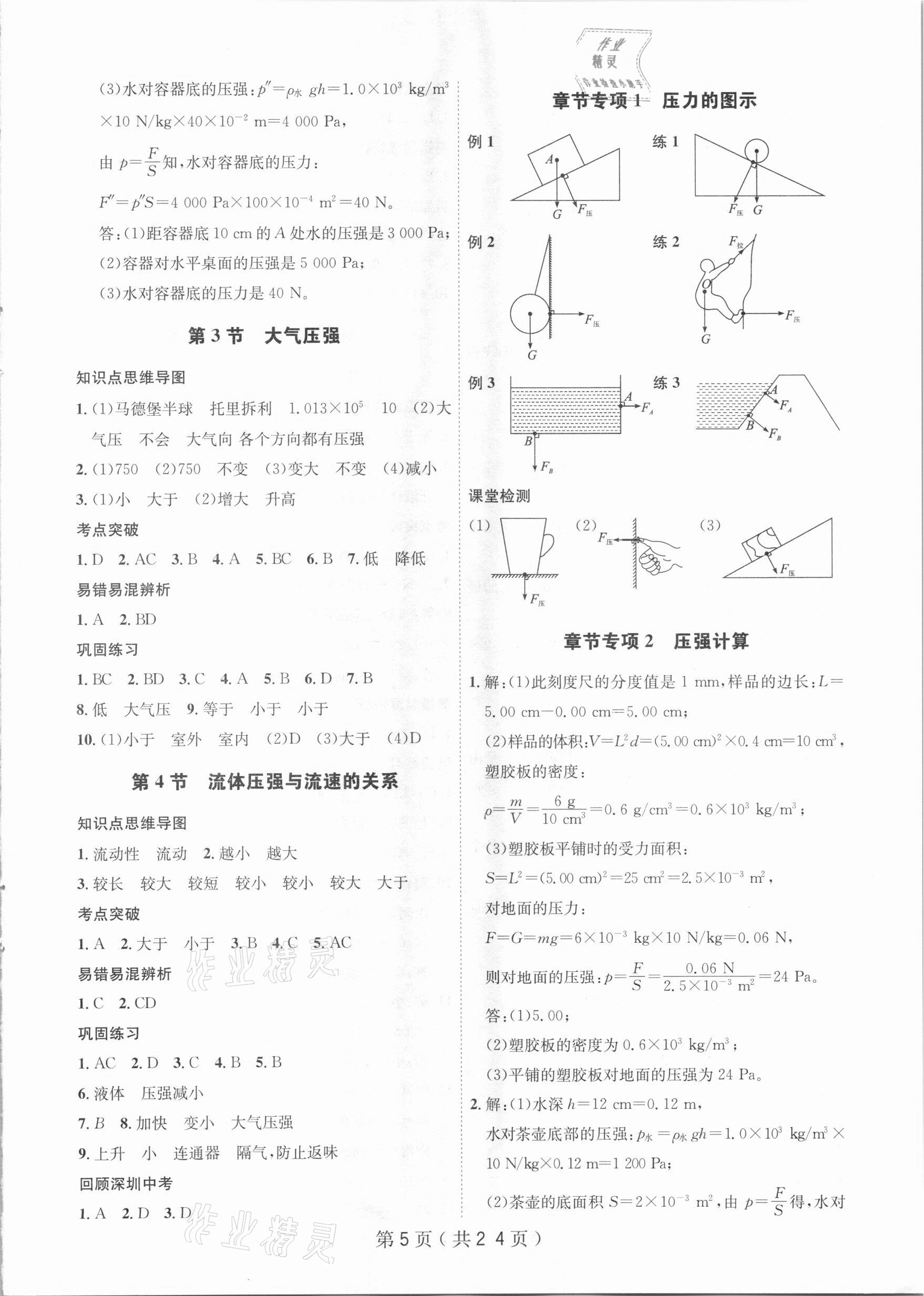 2021年考點(diǎn)專練八年級(jí)物理下冊(cè)人教版深圳專版 第5頁(yè)