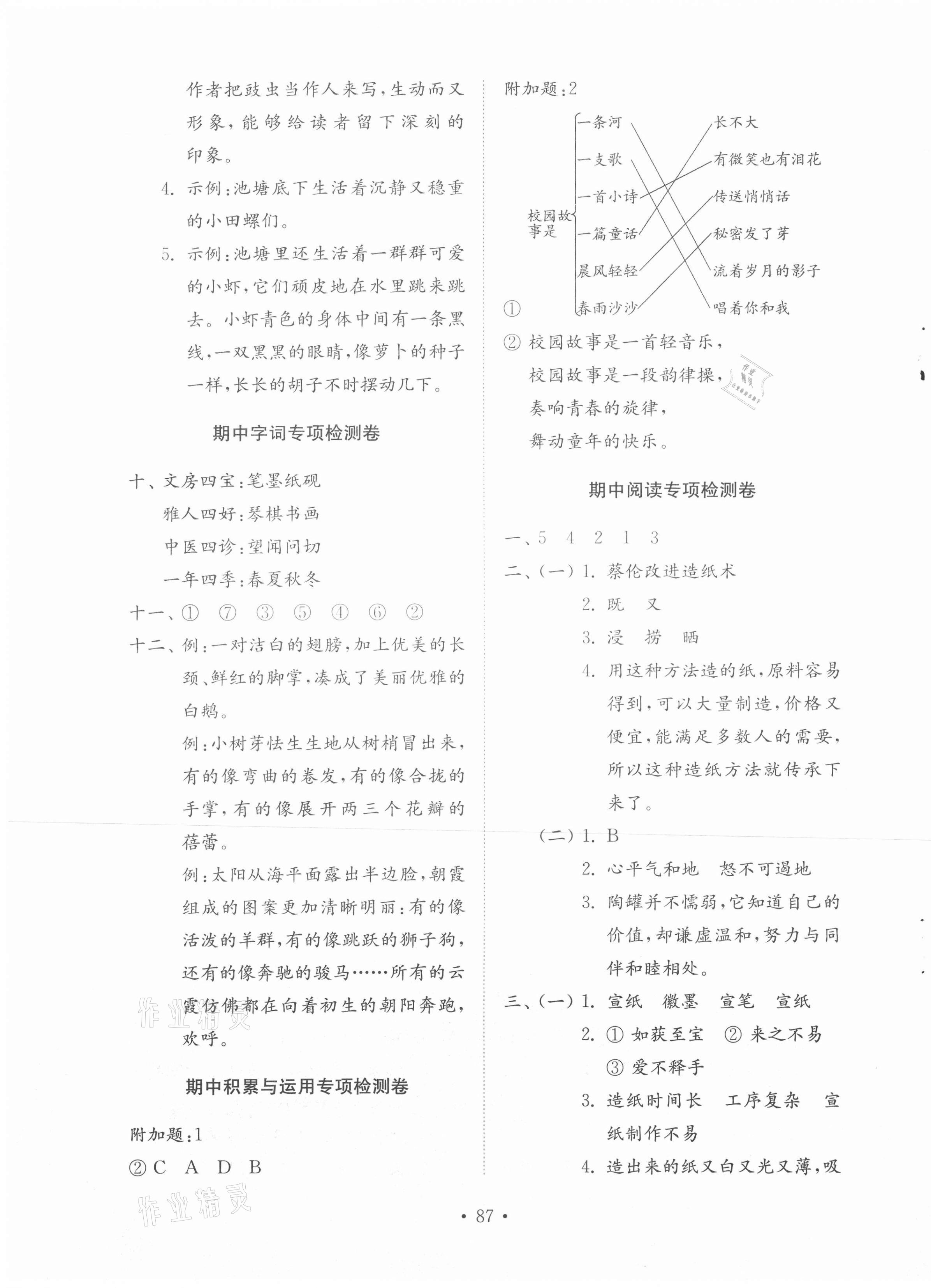 20201年小學同步練習冊配套檢測卷三年級語文下冊人教版54制 第3頁