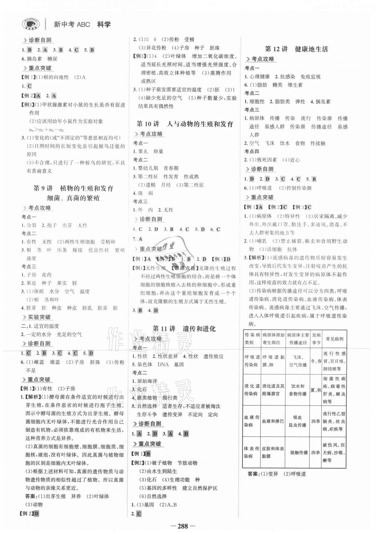 2021年世紀(jì)金榜新中考ABC科學(xué)浙江專版 參考答案第3頁(yè)