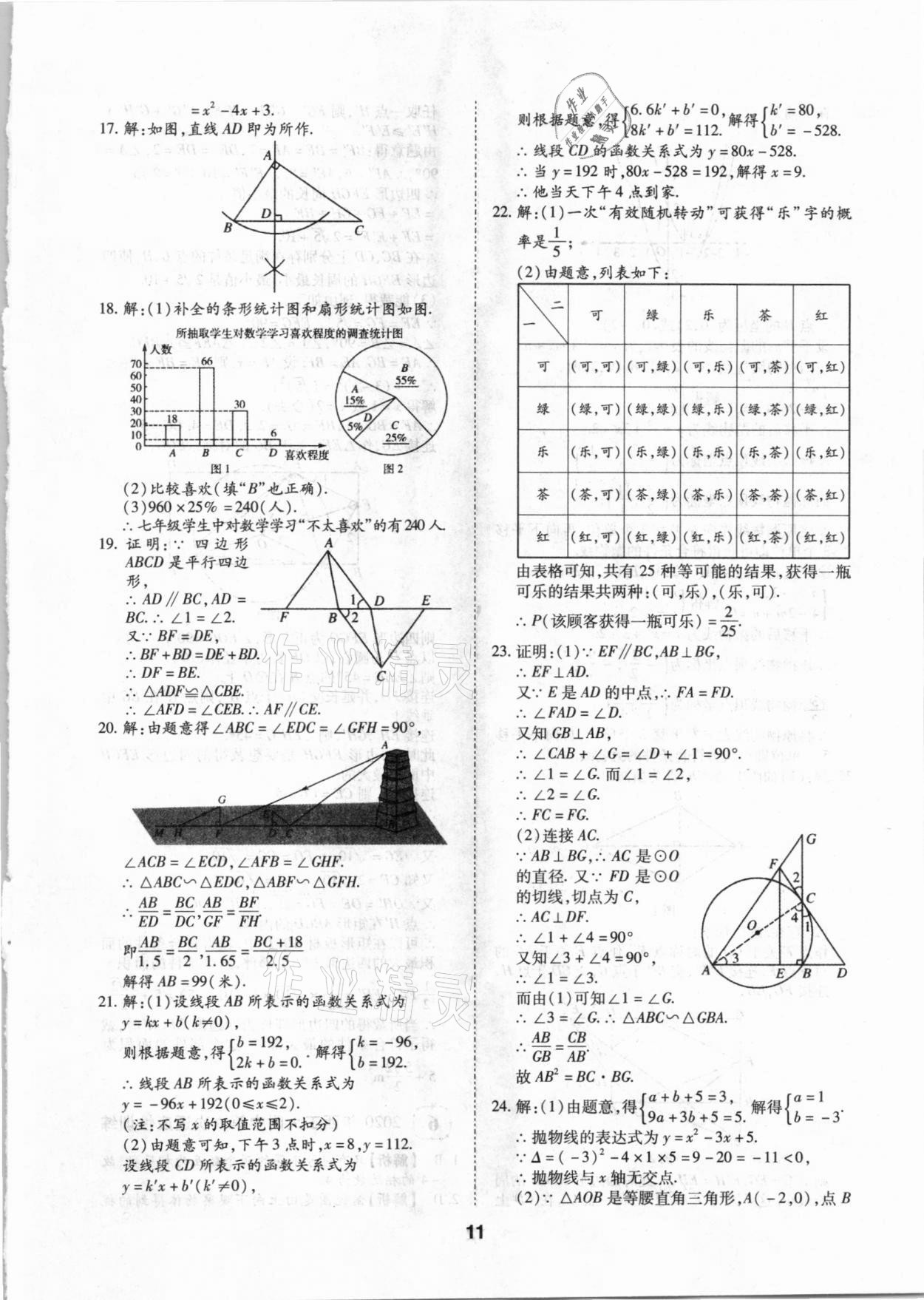 2021年中考方舟真题超详解数学陕西专版 第11页