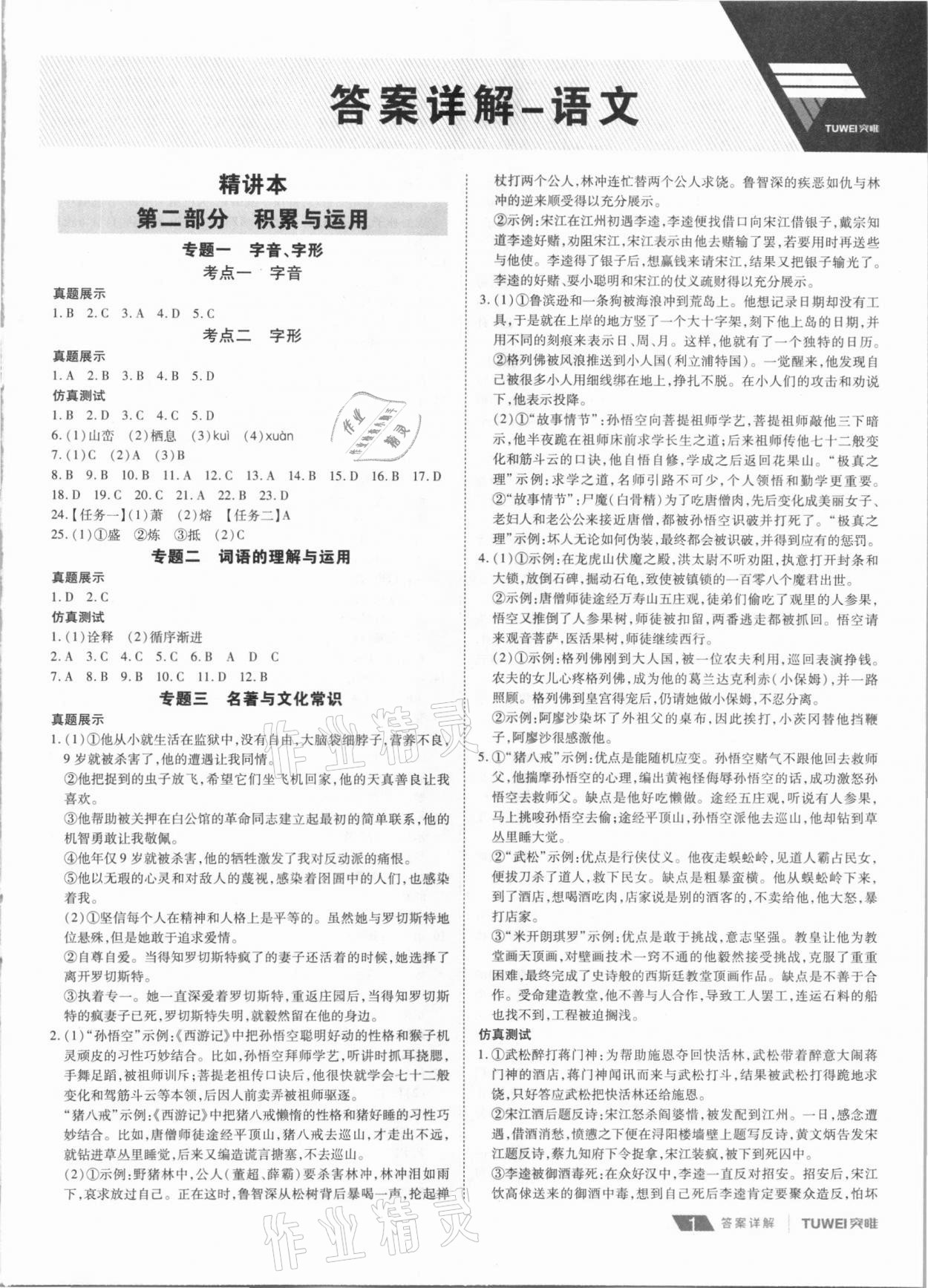 2021年河南中考總復習語文 第1頁