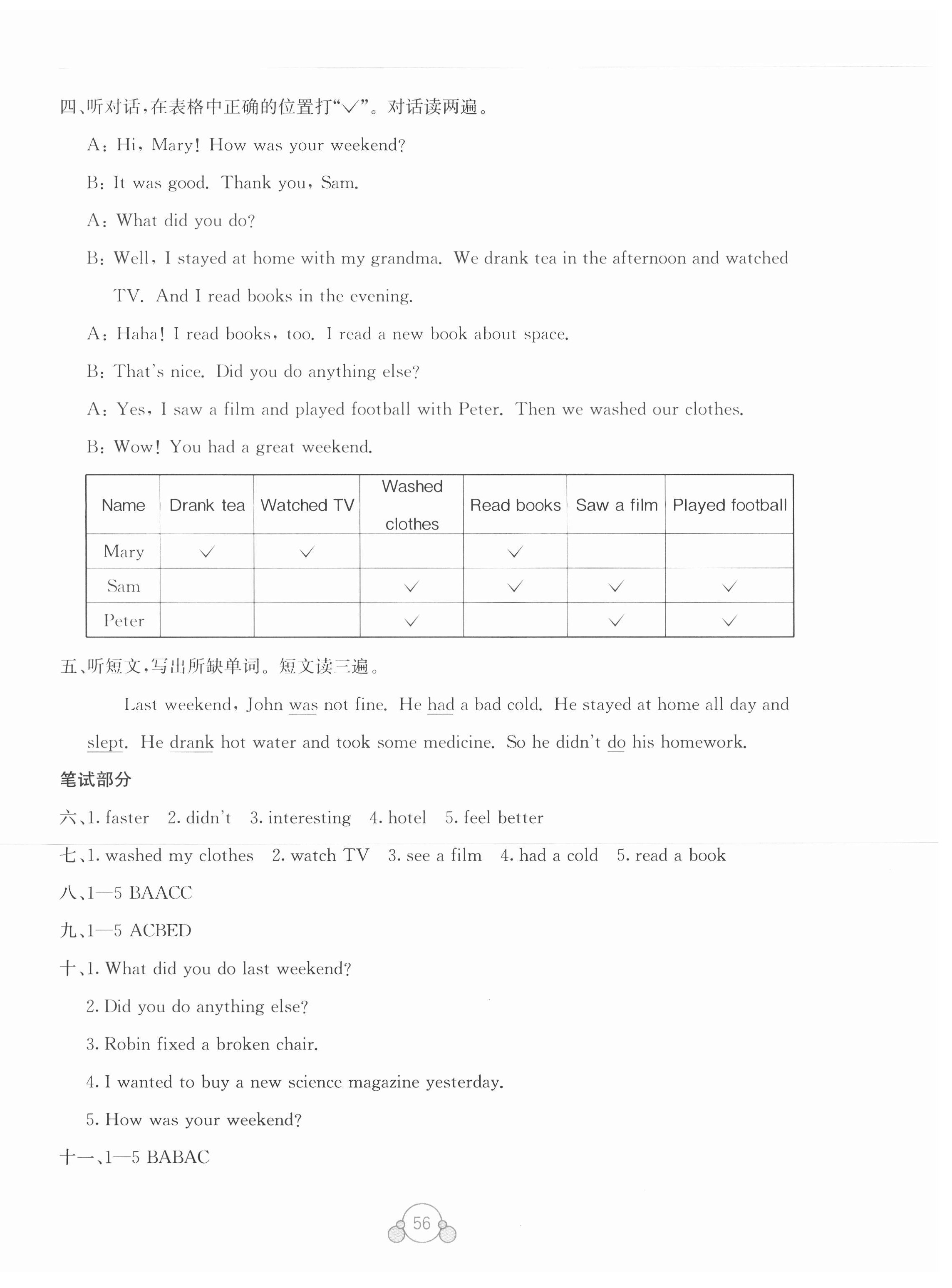 2021年自主學(xué)習(xí)能力測(cè)評(píng)單元測(cè)試六年級(jí)英語下冊(cè)A版 第4頁