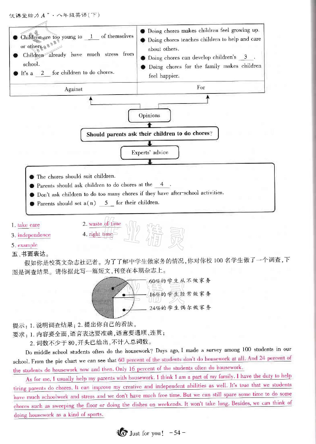 2021年优课堂给力A加八年级英语下册人教版 第23页