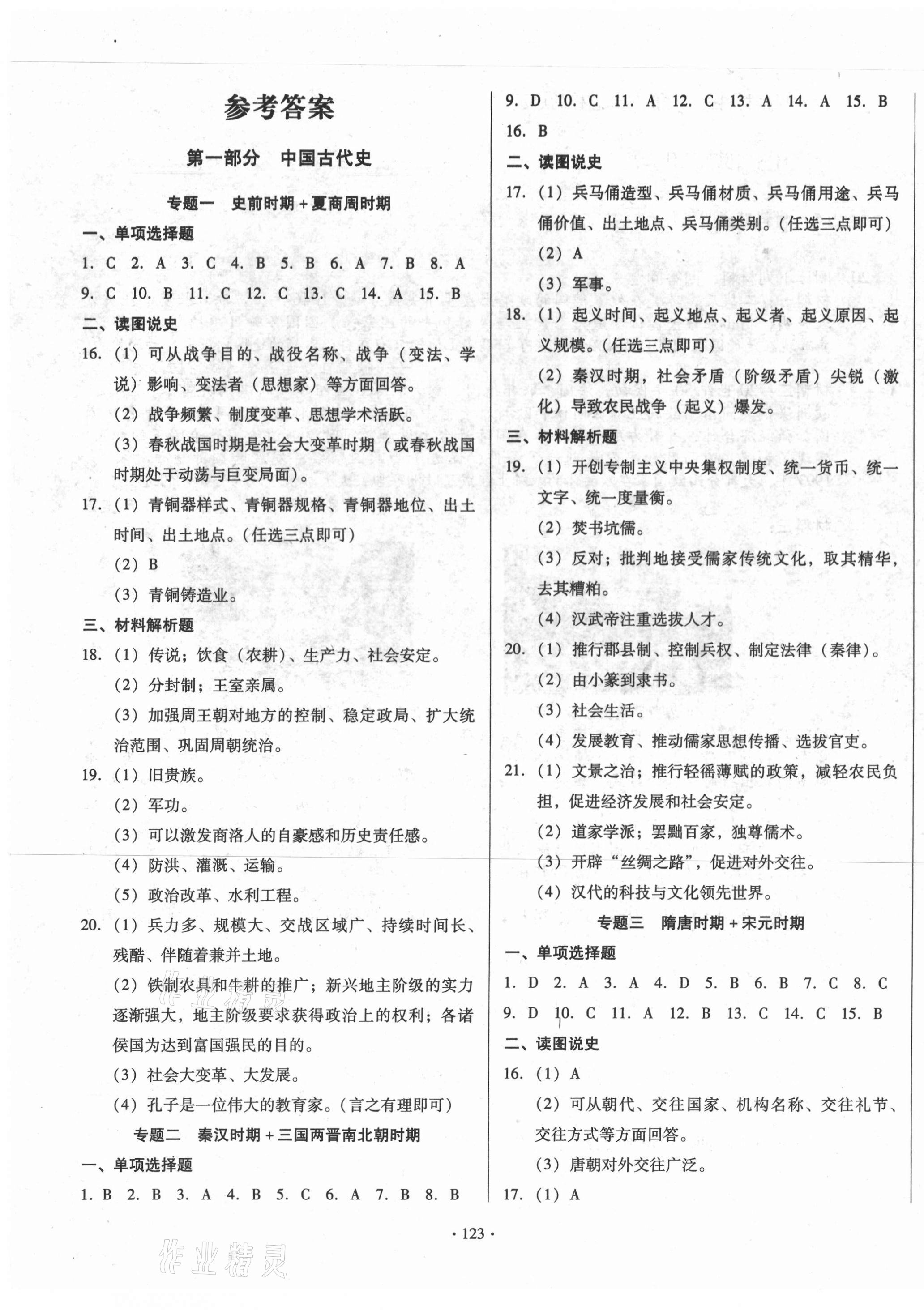 2021年中考錦囊歷史 第1頁