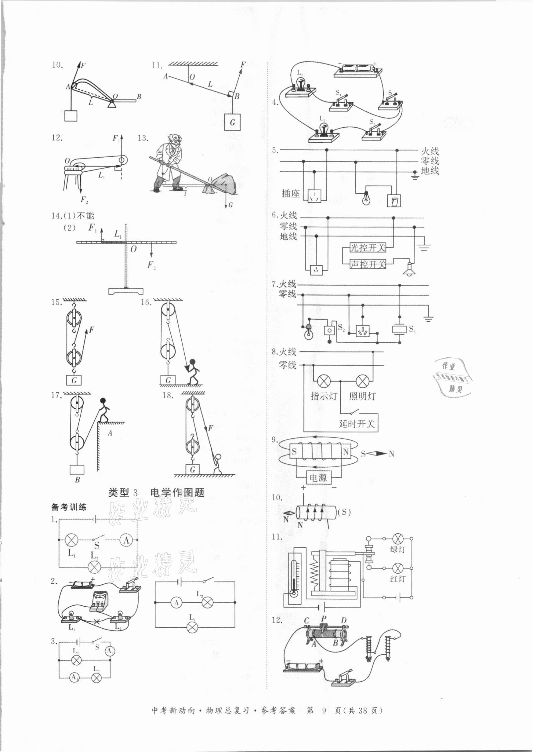 2021年中考新動(dòng)向物理總復(fù)習(xí)廣東專版 參考答案第9頁(yè)