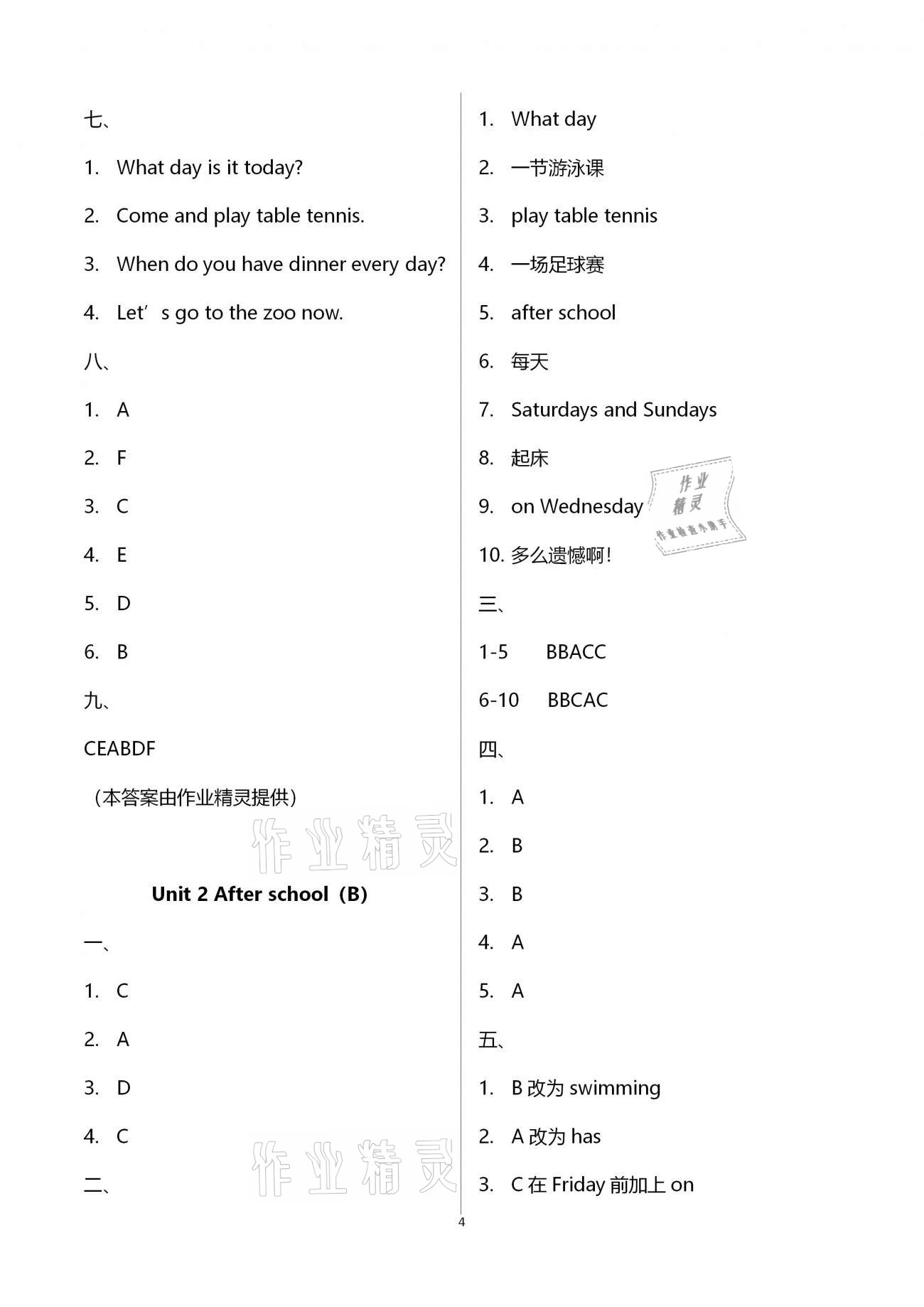 2021年歡樂校園成長大本營小學英語四年級下冊譯林版 第4頁