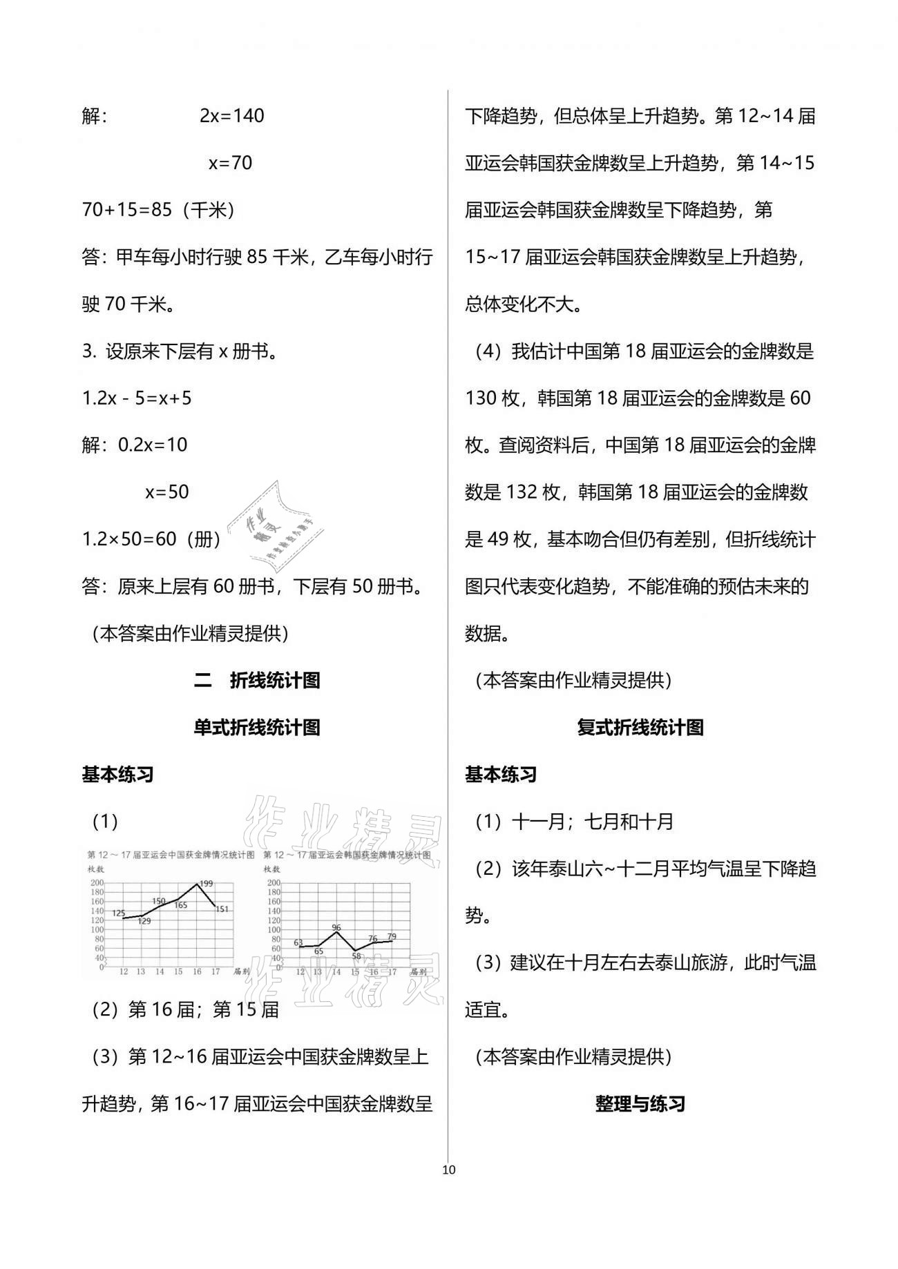 2021年數(shù)學(xué)學(xué)習(xí)與鞏固五年級下冊蘇教版 參考答案第10頁