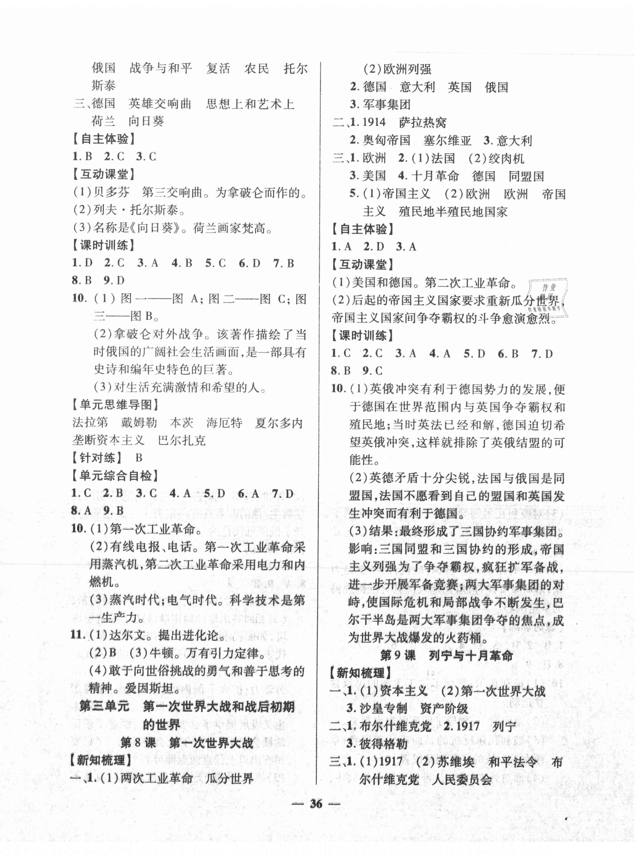 2021年有效課堂九年級(jí)歷史下冊(cè)人教版 第4頁