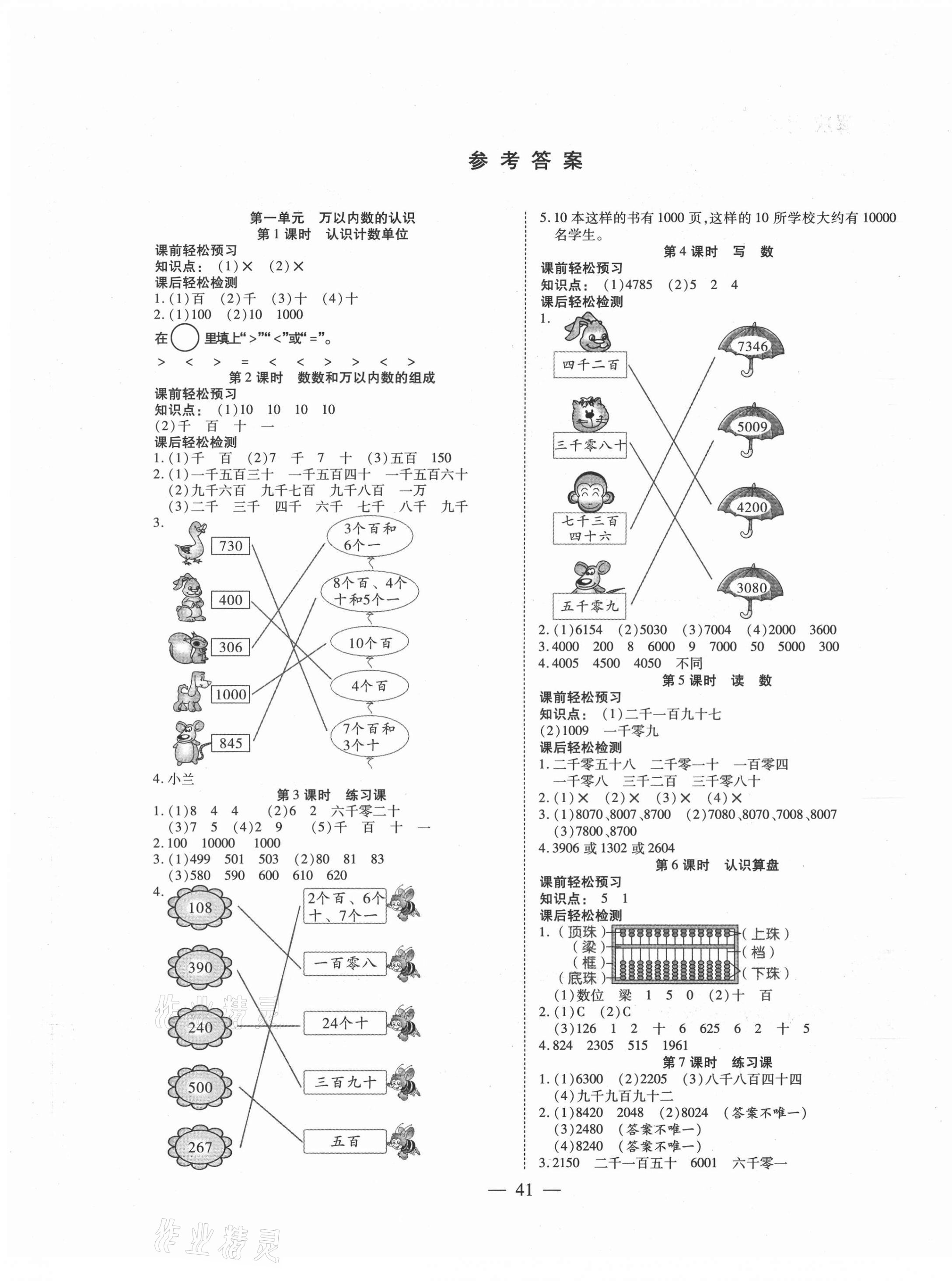 2021年激活思維智能訓(xùn)練二年級數(shù)學(xué)下冊西師大版 第1頁