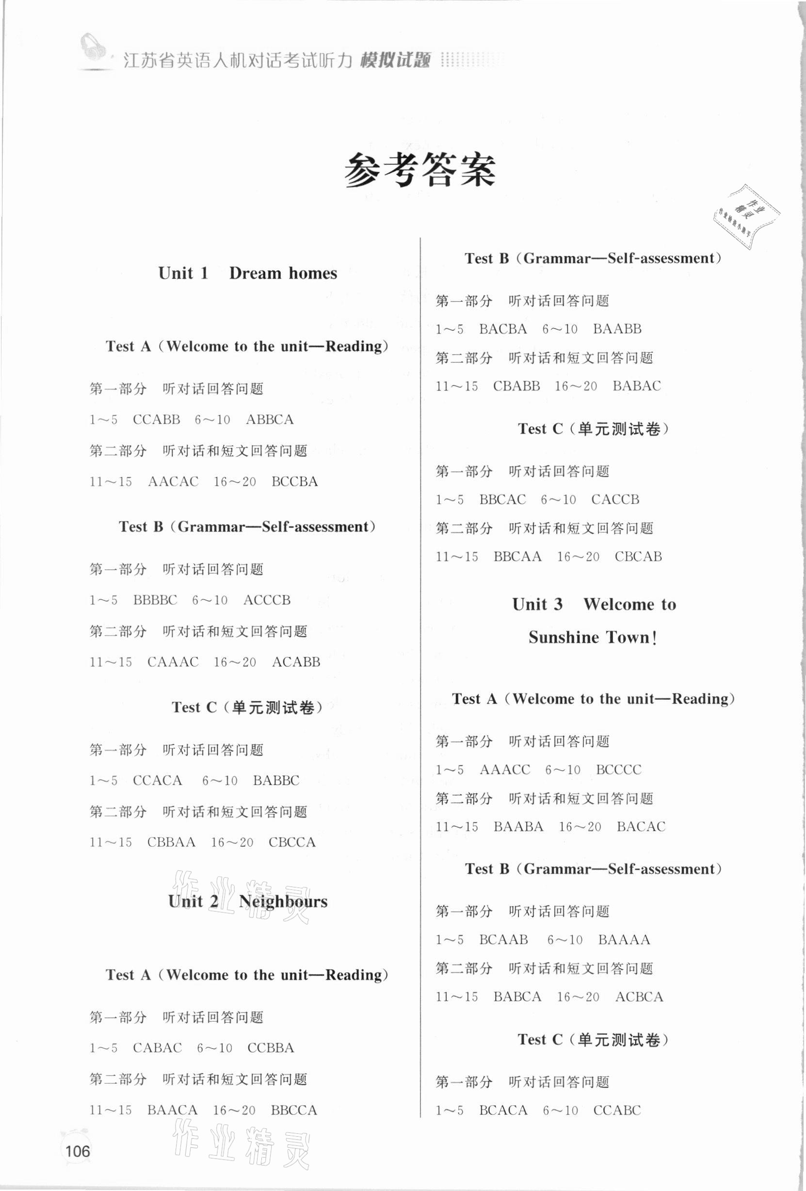 2021年江蘇省英語人機(jī)對話考試聽力模擬試題七年級下冊 第1頁