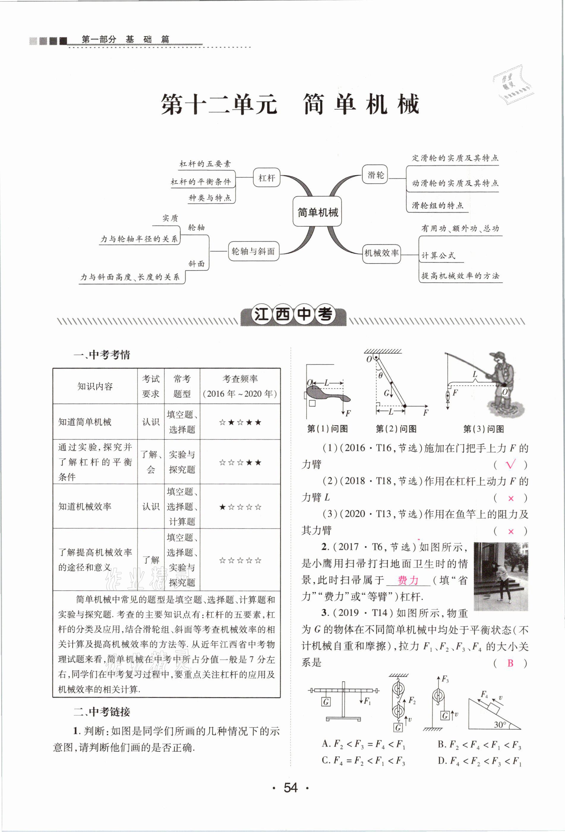 2021年中考新評價物理 參考答案第54頁