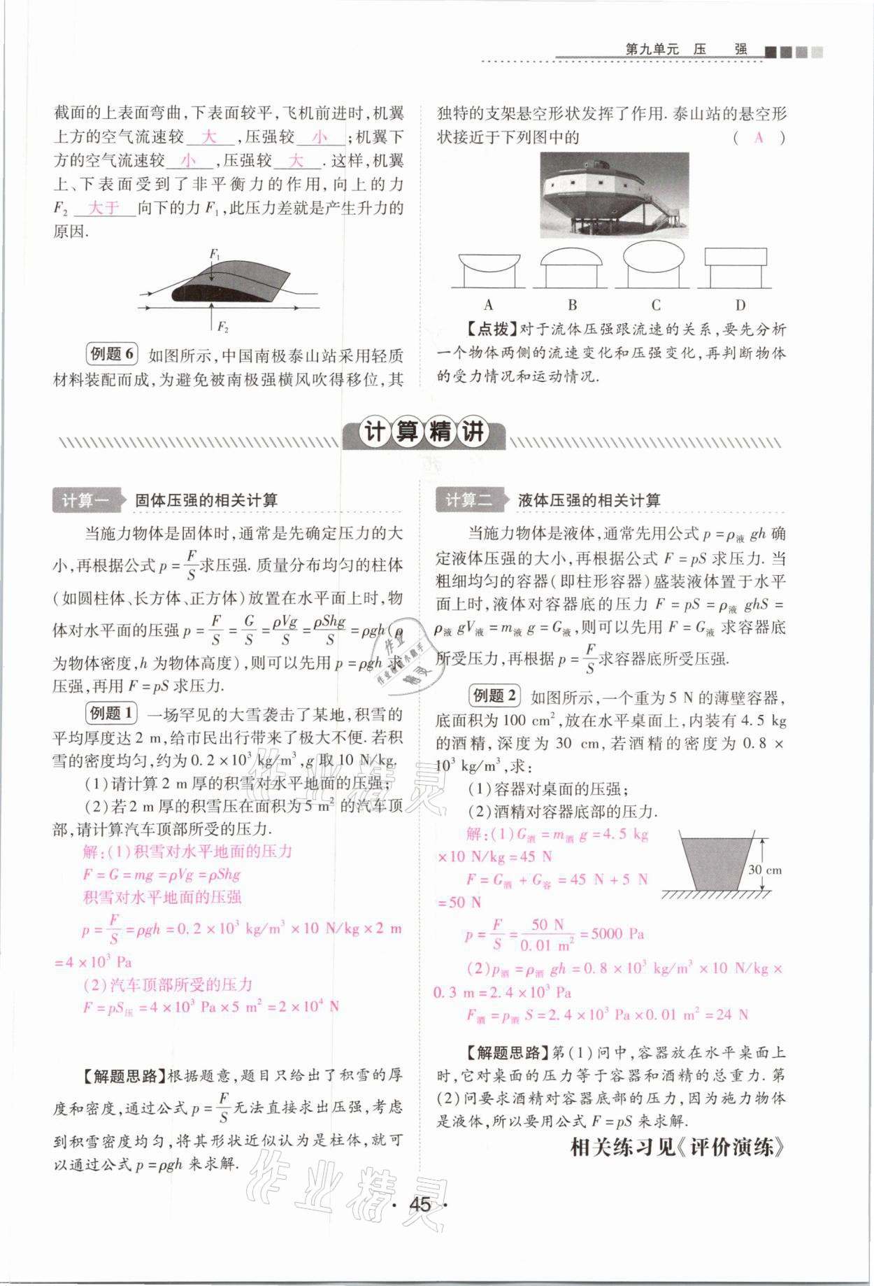 2021年中考新評(píng)價(jià)物理 參考答案第45頁(yè)