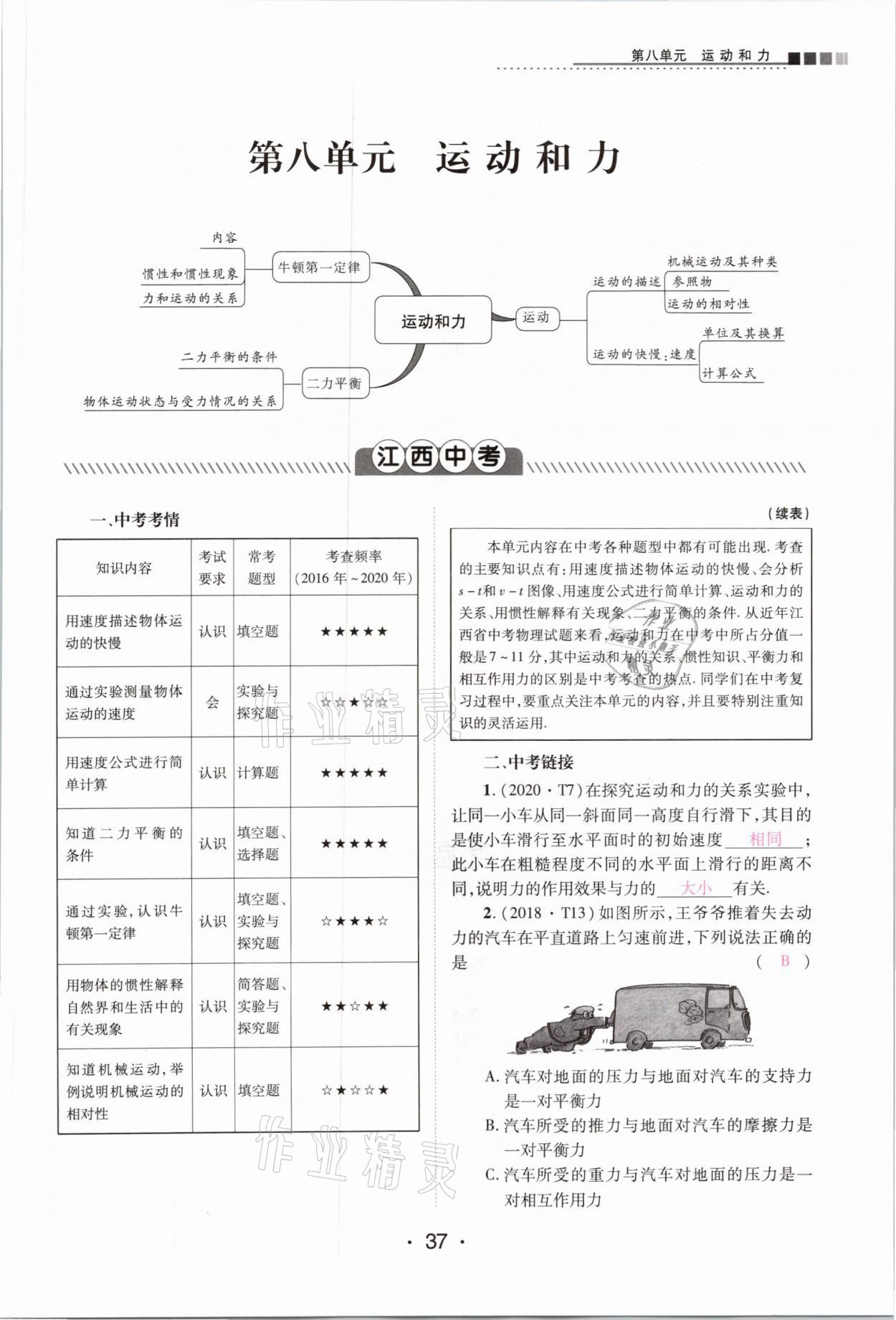 2021年中考新評(píng)價(jià)物理 參考答案第37頁(yè)