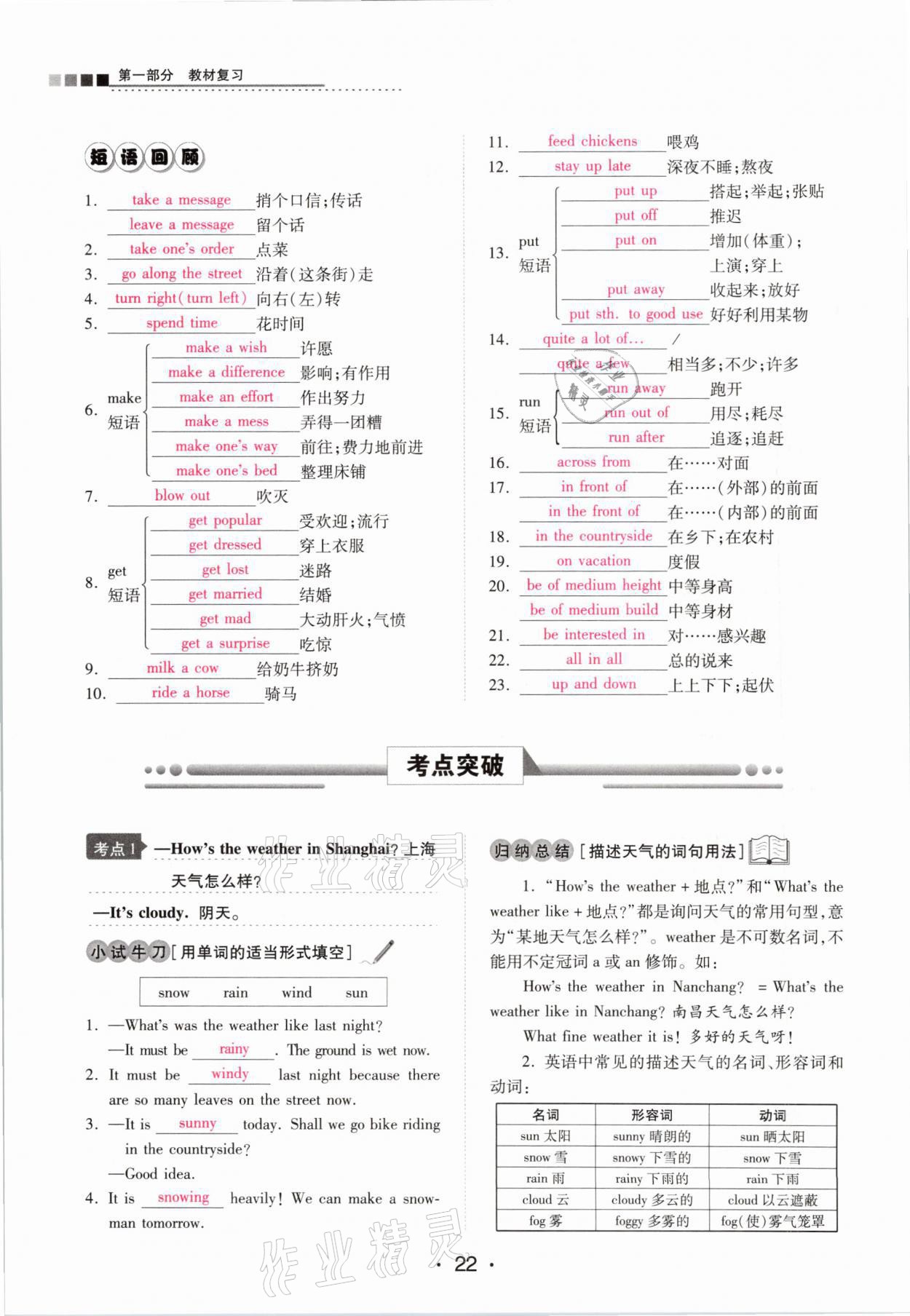 2021年中考新評價英語 參考答案第22頁