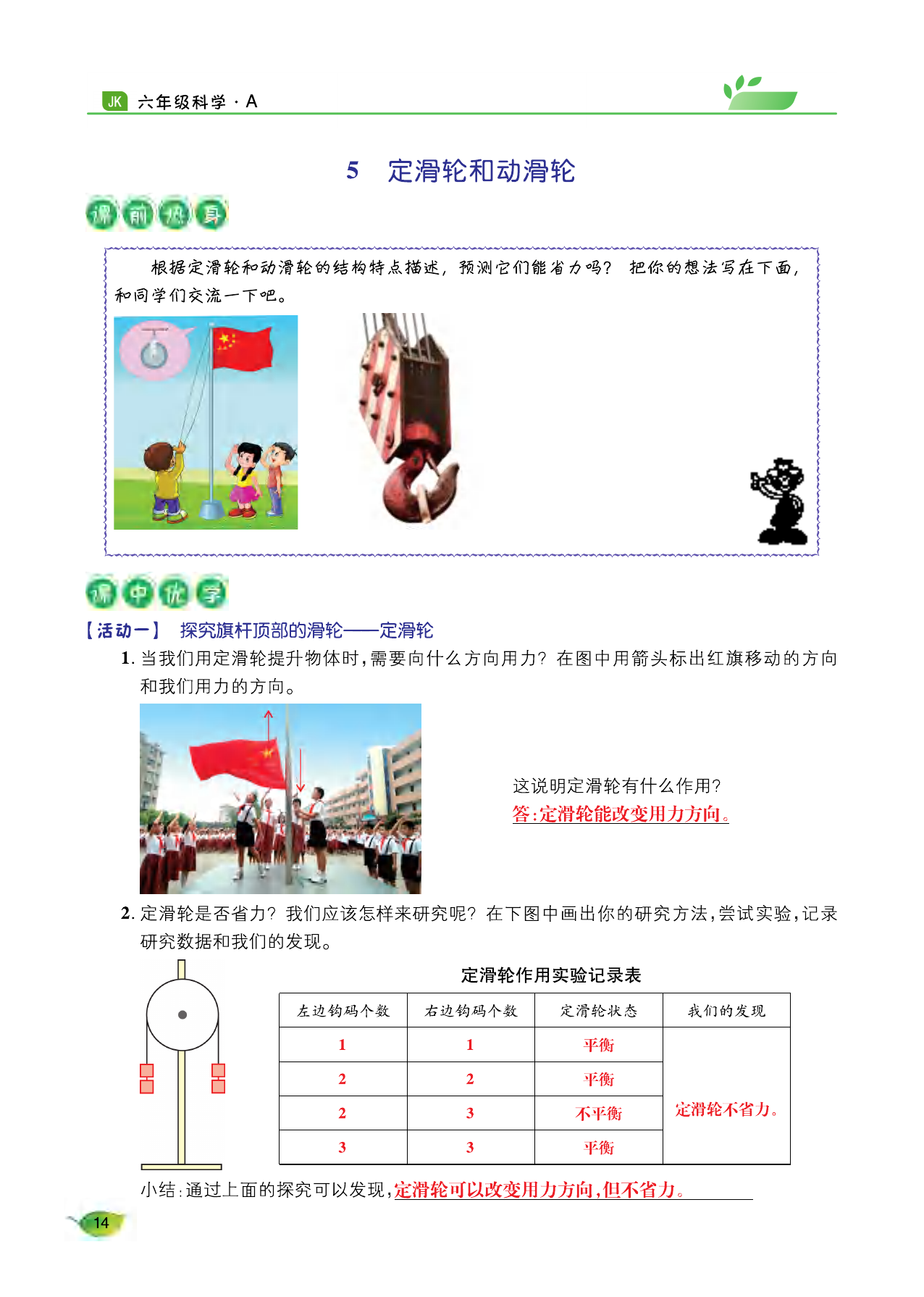 2021年玩轉(zhuǎn)科學(xué)六年級下冊教科版A 參考答案第13頁