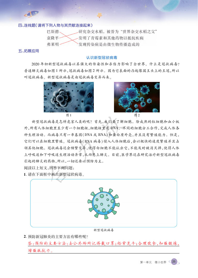 2021年玩轉(zhuǎn)科學(xué)六年級下冊教科版B 參考答案第24頁