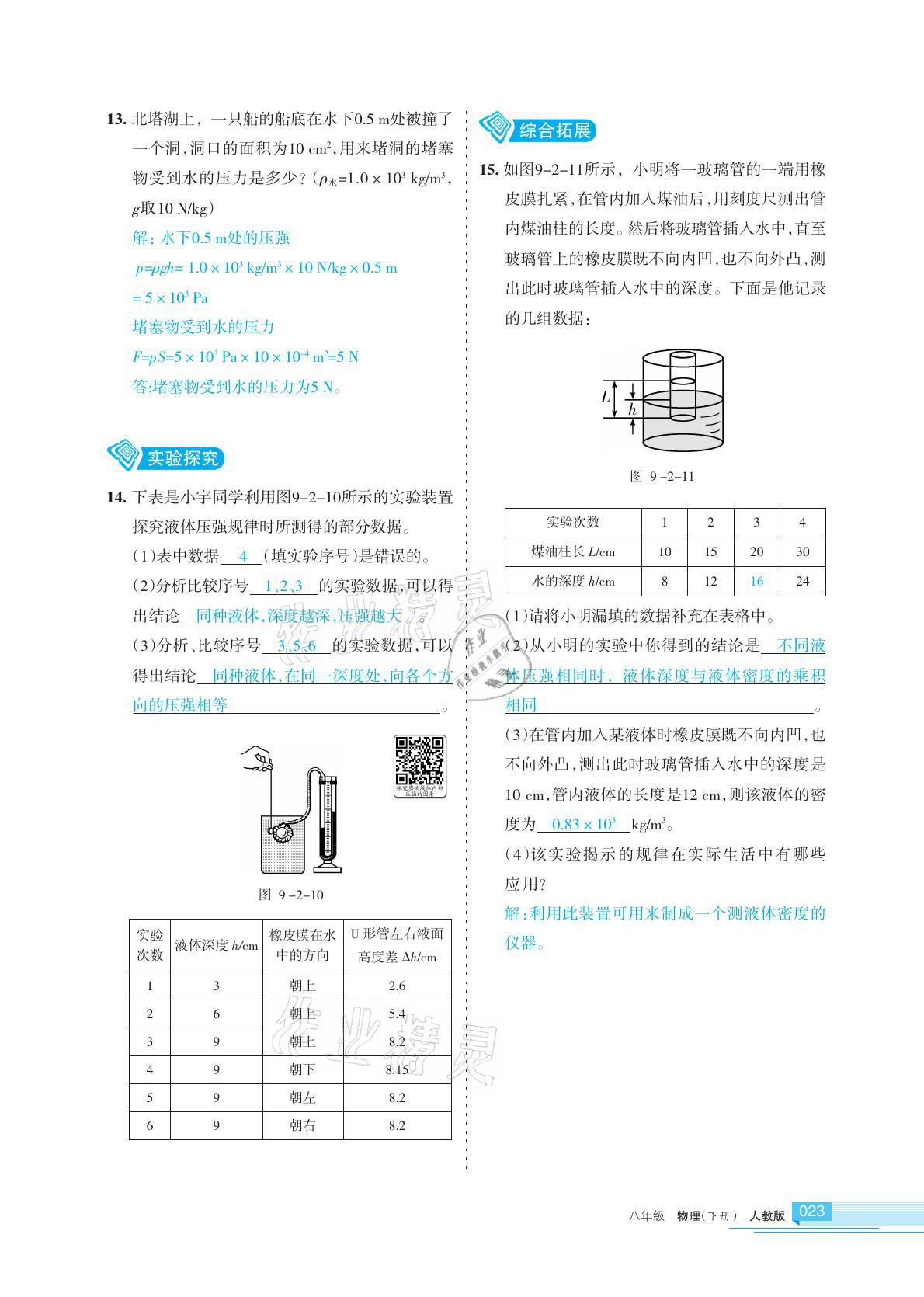 2021年學(xué)習(xí)之友八年級(jí)物理下冊(cè)蘇科版 參考答案第23頁(yè)