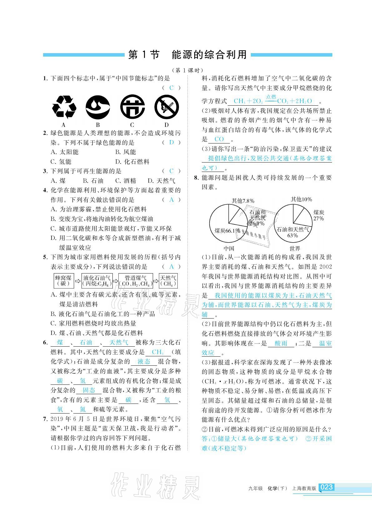 2022年學(xué)習(xí)之友九年級(jí)化學(xué)下冊(cè)滬教版 第23頁(yè)