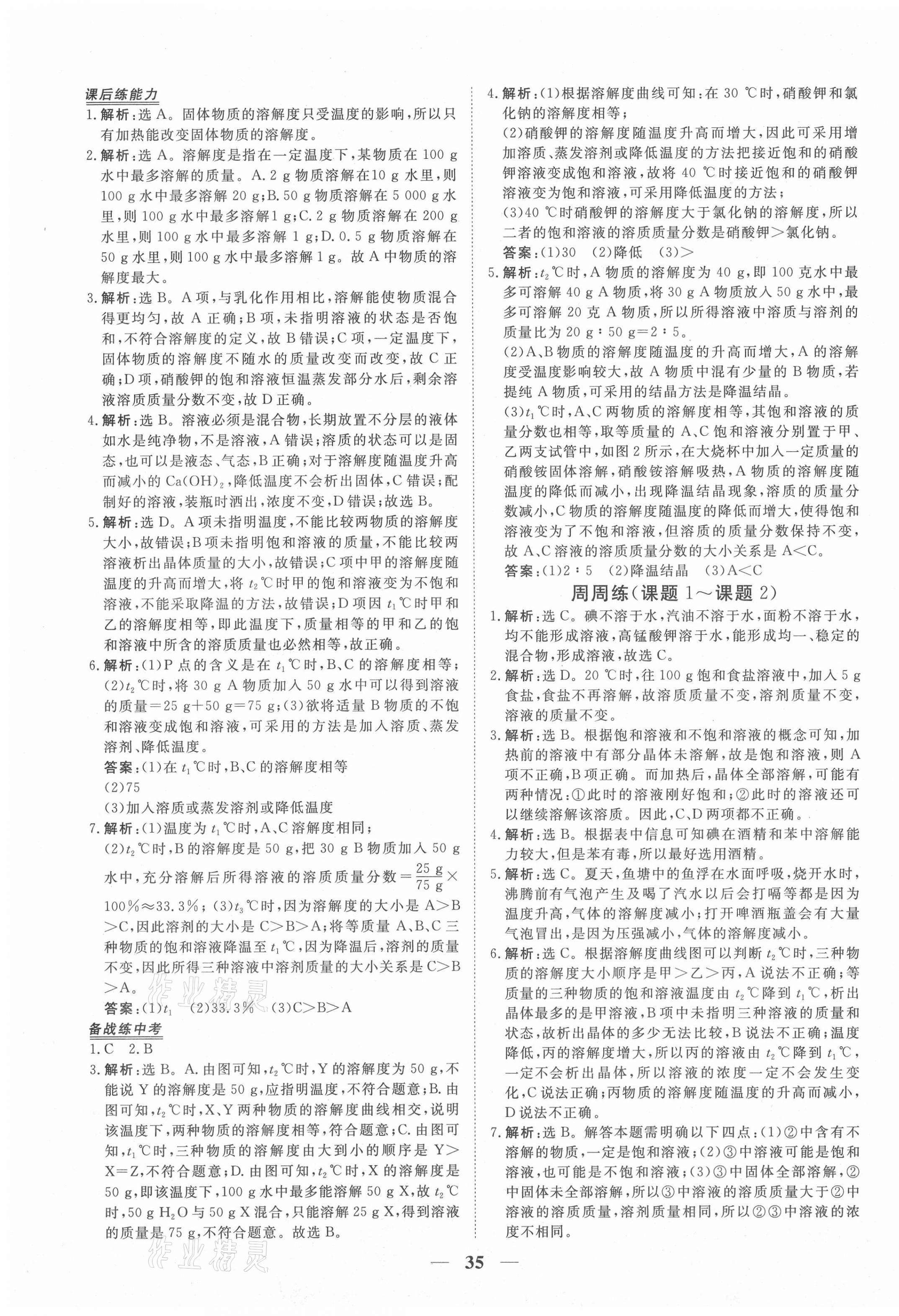 2021年新坐標(biāo)同步練習(xí)九年級化學(xué)下冊人教版青海專用 第7頁