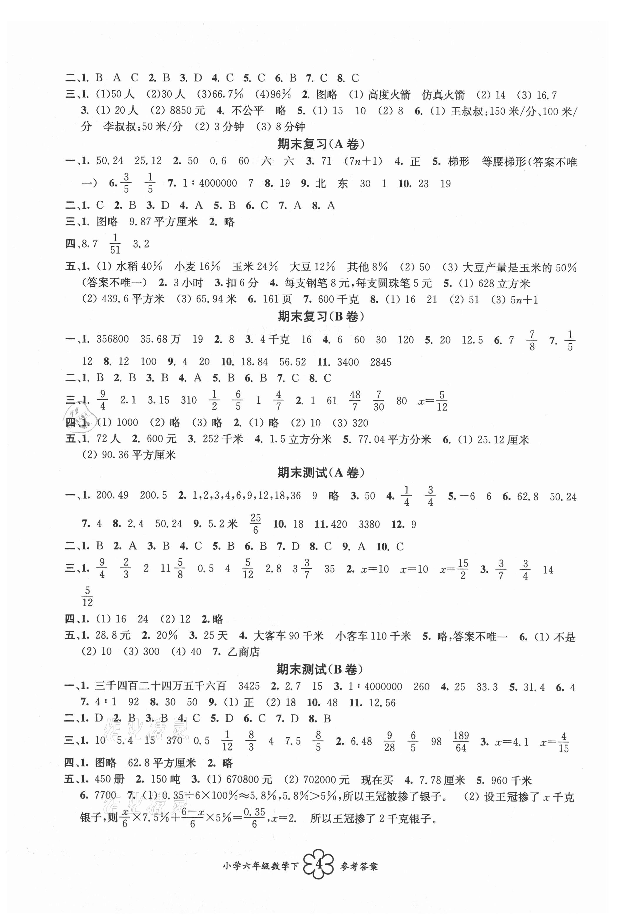 2021年導(dǎo)學(xué)優(yōu)道小學(xué)語(yǔ)文數(shù)學(xué)英語(yǔ)檢測(cè)六年級(jí)下冊(cè) 第8頁(yè)