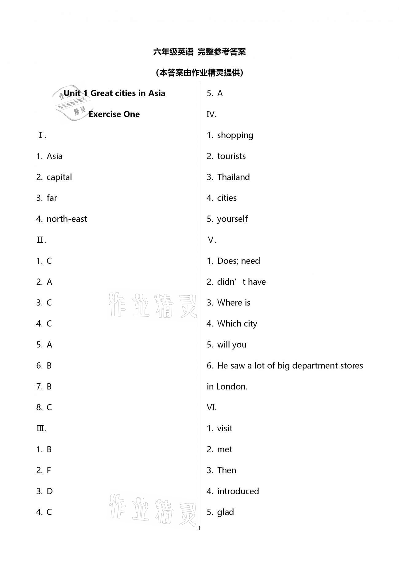 2021年導(dǎo)學(xué)先鋒六年級英語下冊滬教版54制 第1頁