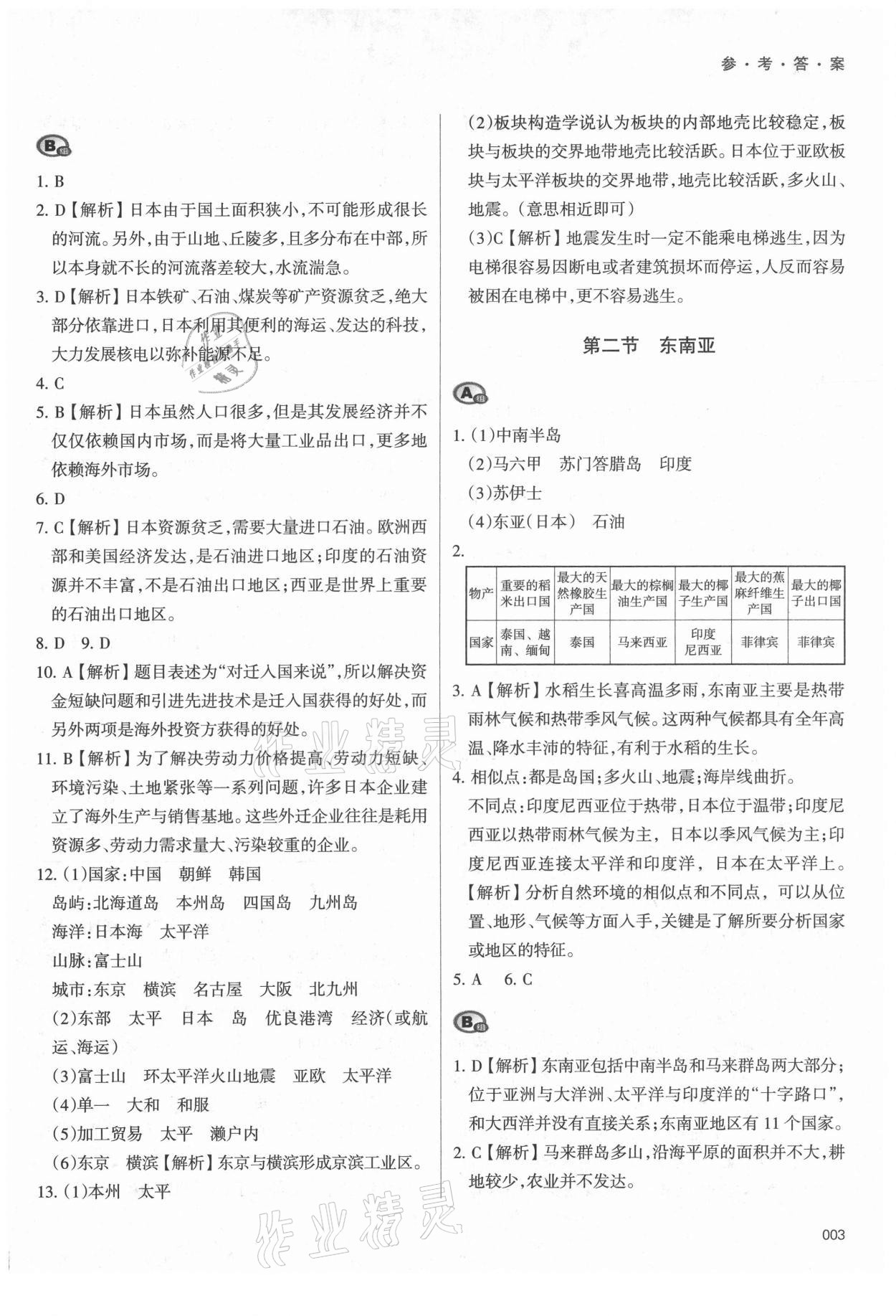 2021年學(xué)習(xí)質(zhì)量監(jiān)測七年級地理下冊人教版 第3頁