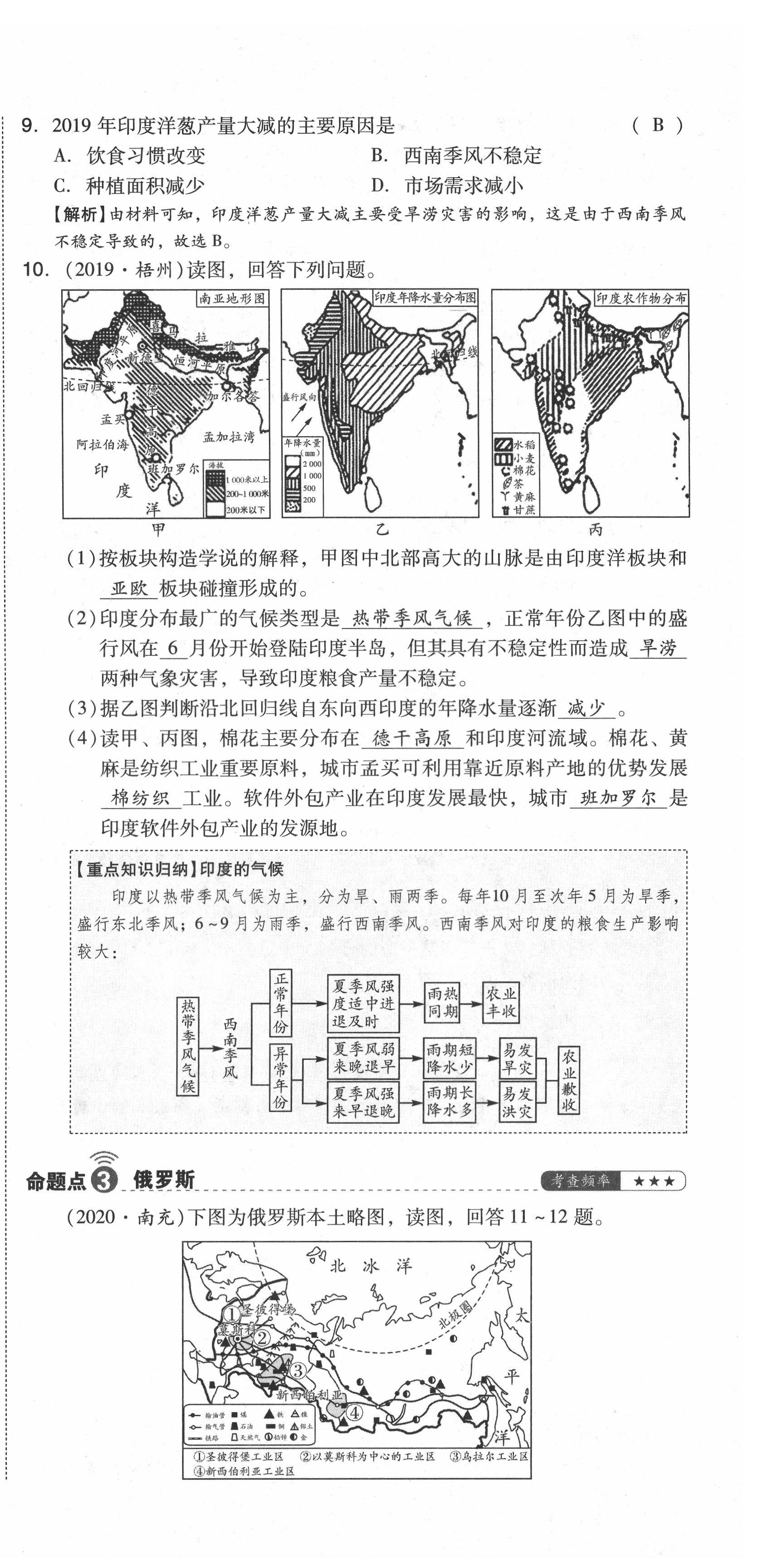 2021年中考命题大解密地理阳光出版社 第54页