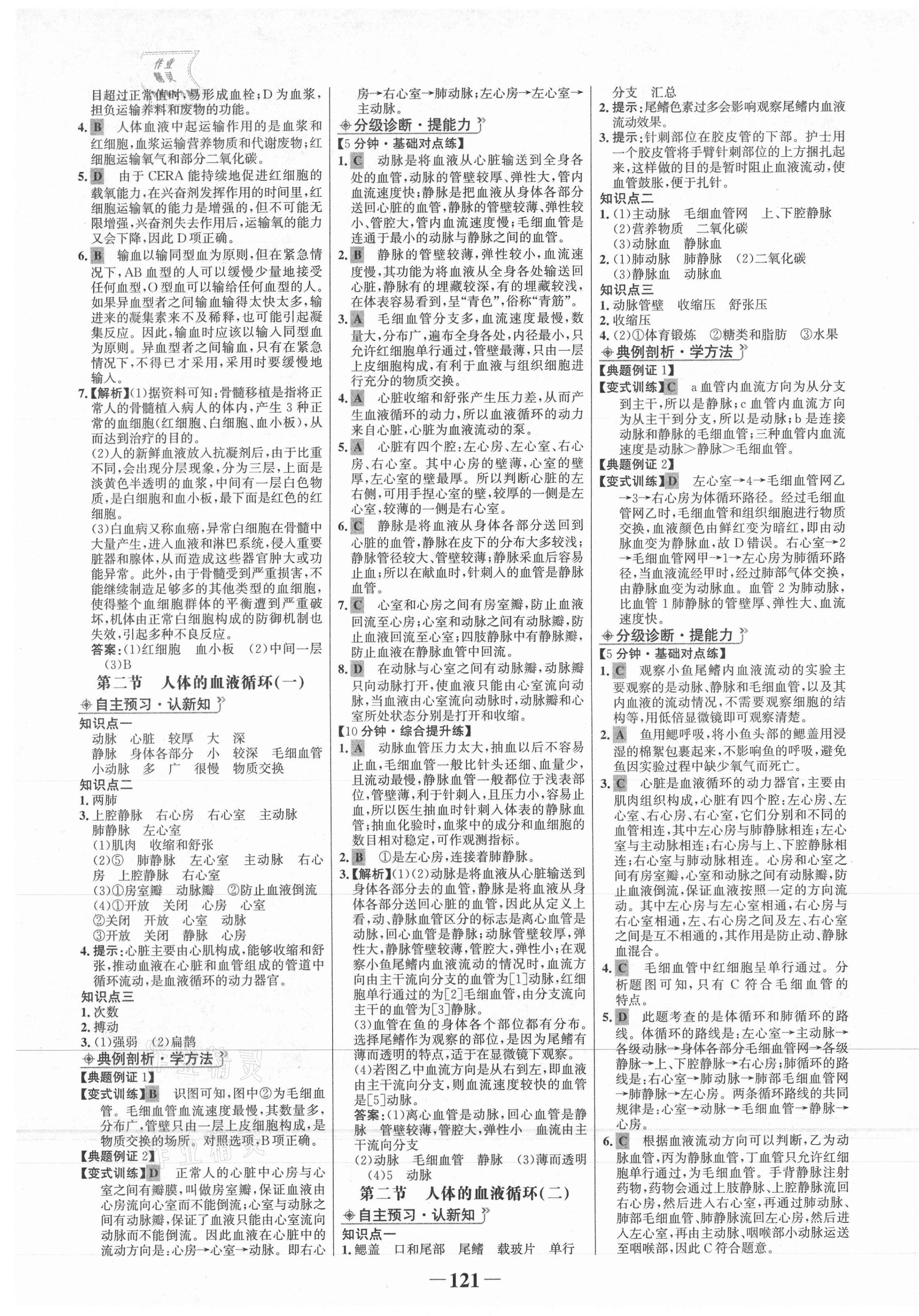 2021年世紀(jì)金榜金榜學(xué)案七年級生物下冊北師大版 第5頁