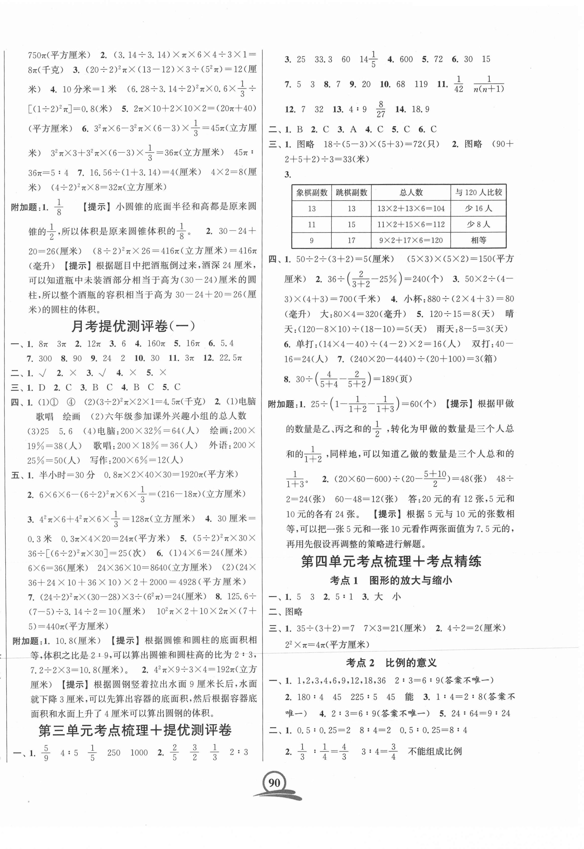 2021年直擊考點沖刺100分六年級數(shù)學(xué)下冊江蘇版 第2頁