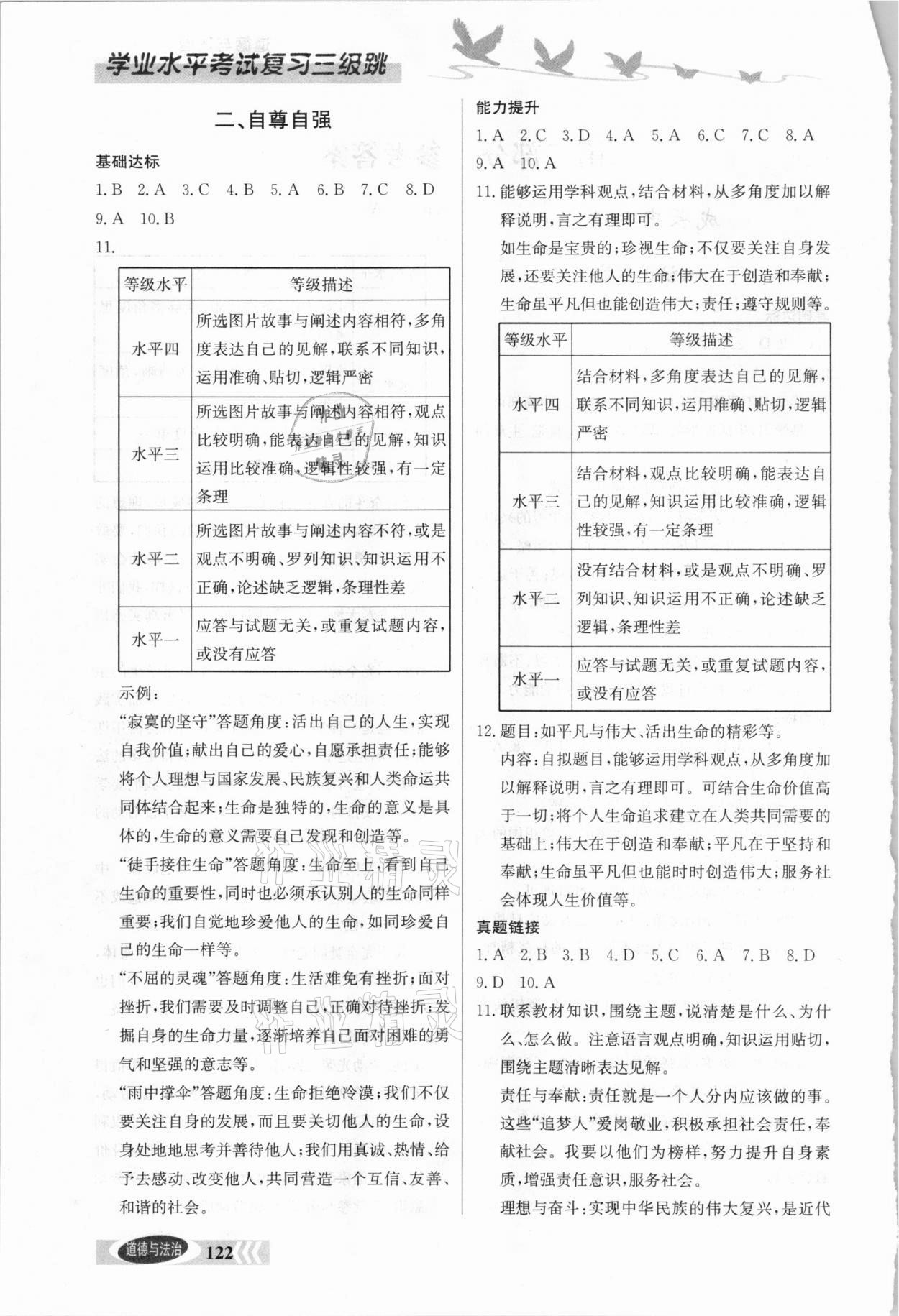 2021年學(xué)業(yè)水平考試復(fù)習(xí)三級跳道德與法治 第2頁