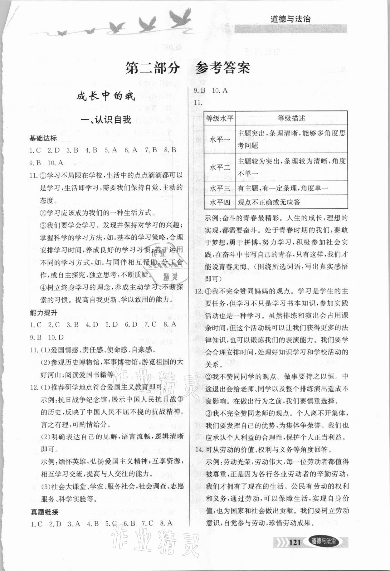 2021年學(xué)業(yè)水平考試復(fù)習(xí)三級(jí)跳道德與法治 第1頁(yè)