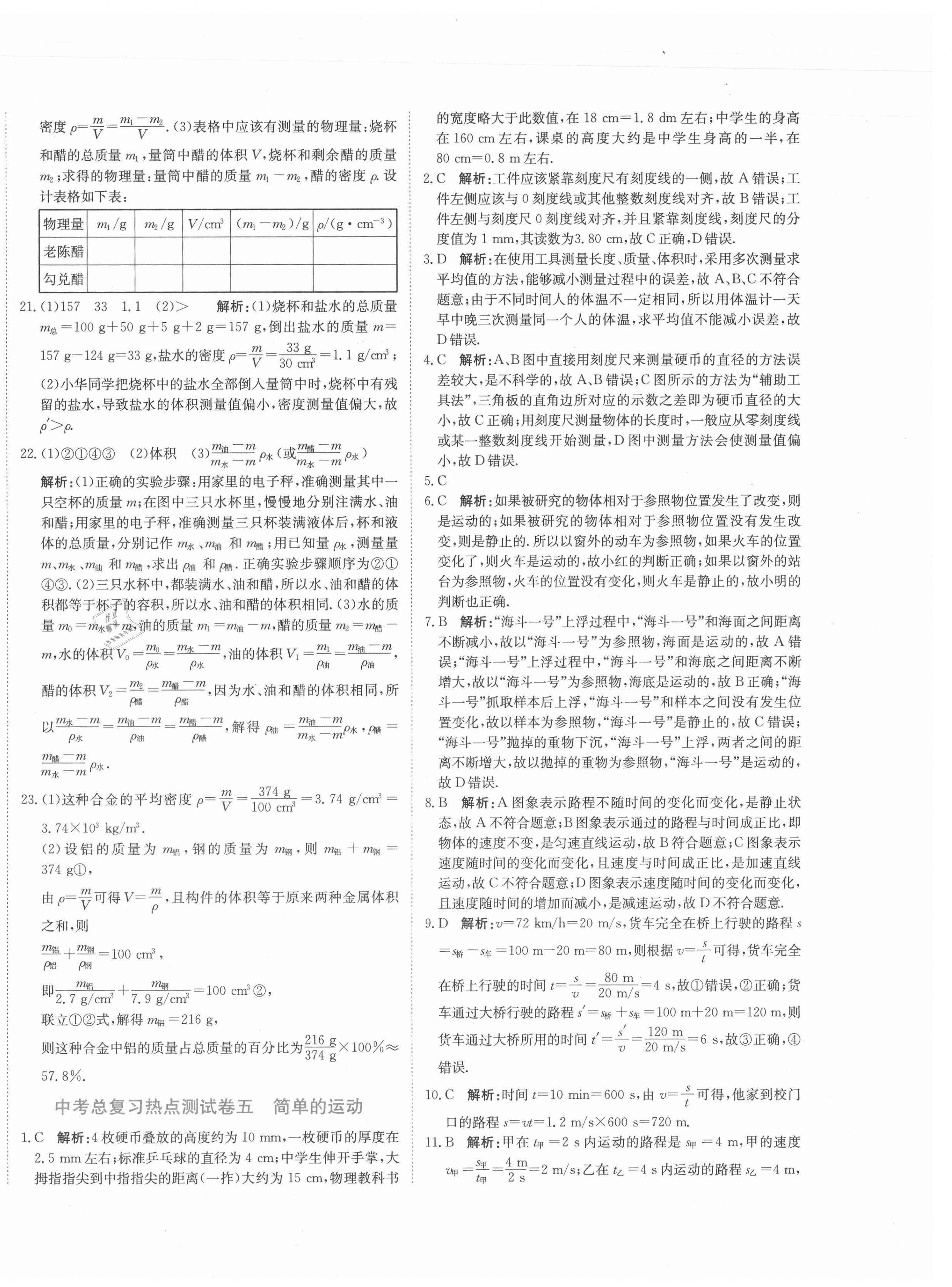 2021年新目標(biāo)檢測(cè)同步單元測(cè)試卷九年級(jí)物理下冊(cè)人教版 第8頁(yè)