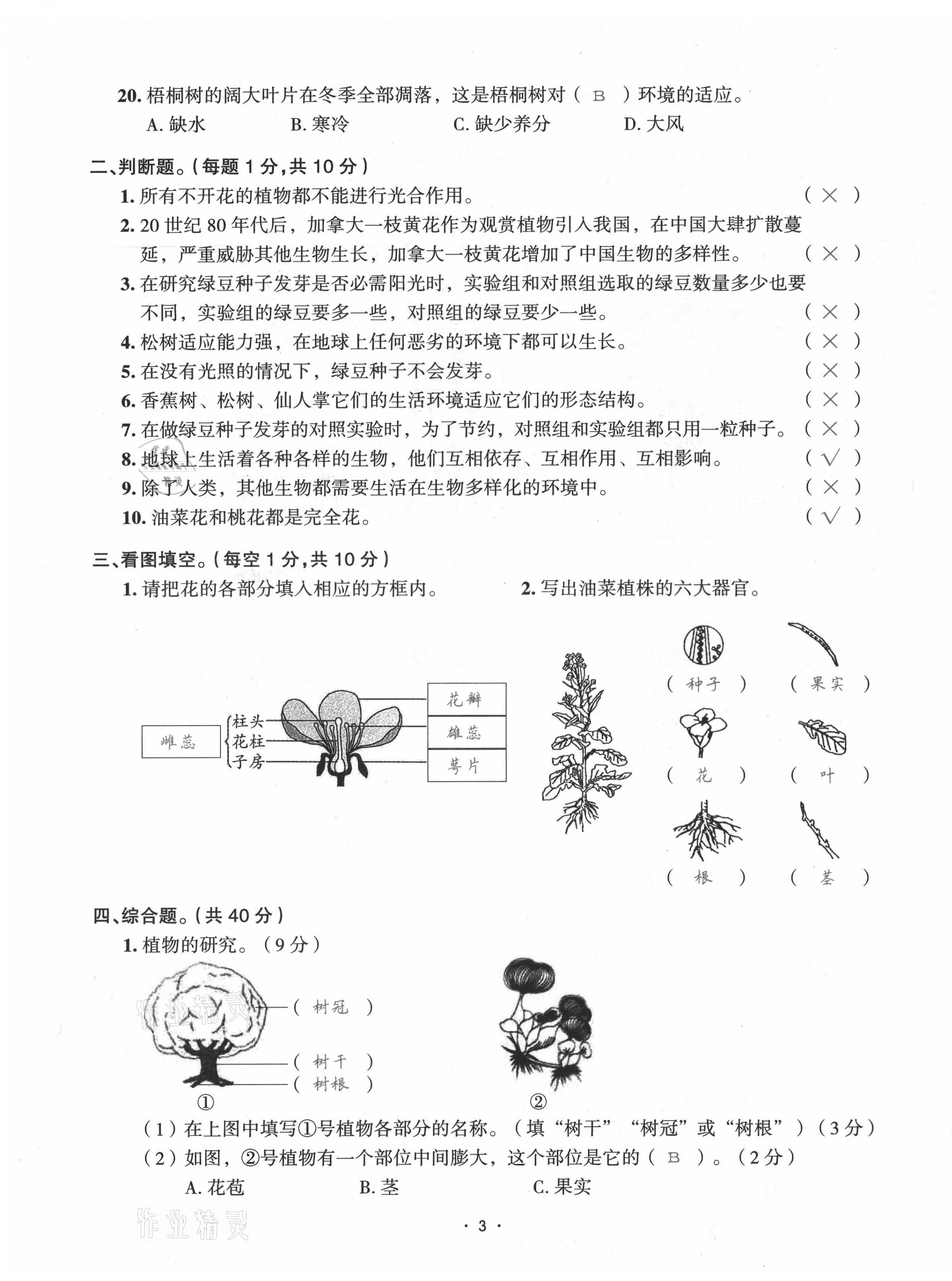 2021年小考致高點(diǎn)小升初歸類沖刺卷科學(xué) 第26頁