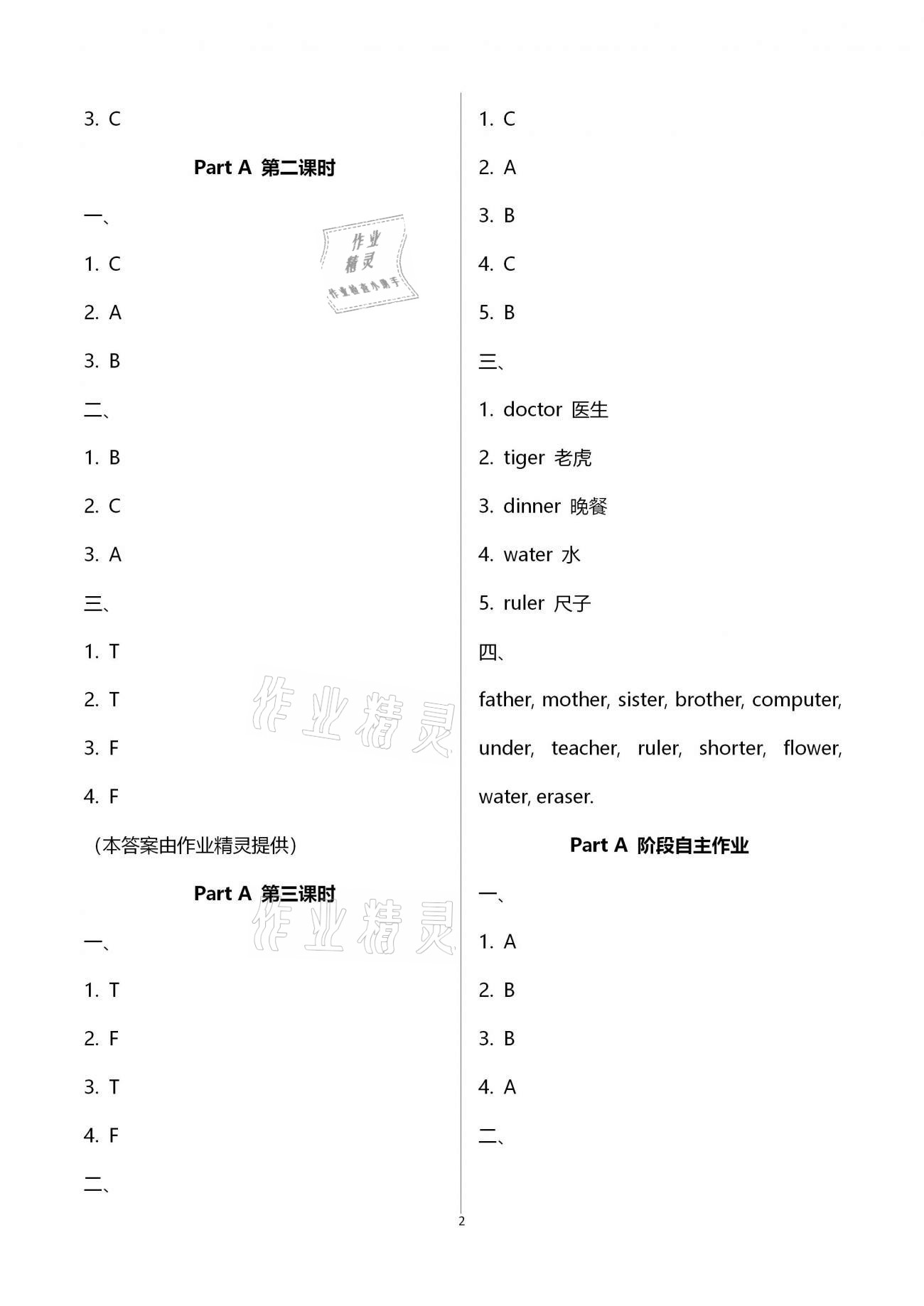 2021年新思維伴你學(xué)單元達(dá)標(biāo)測(cè)試卷四年級(jí)英語(yǔ)下冊(cè)人教版 第2頁(yè)