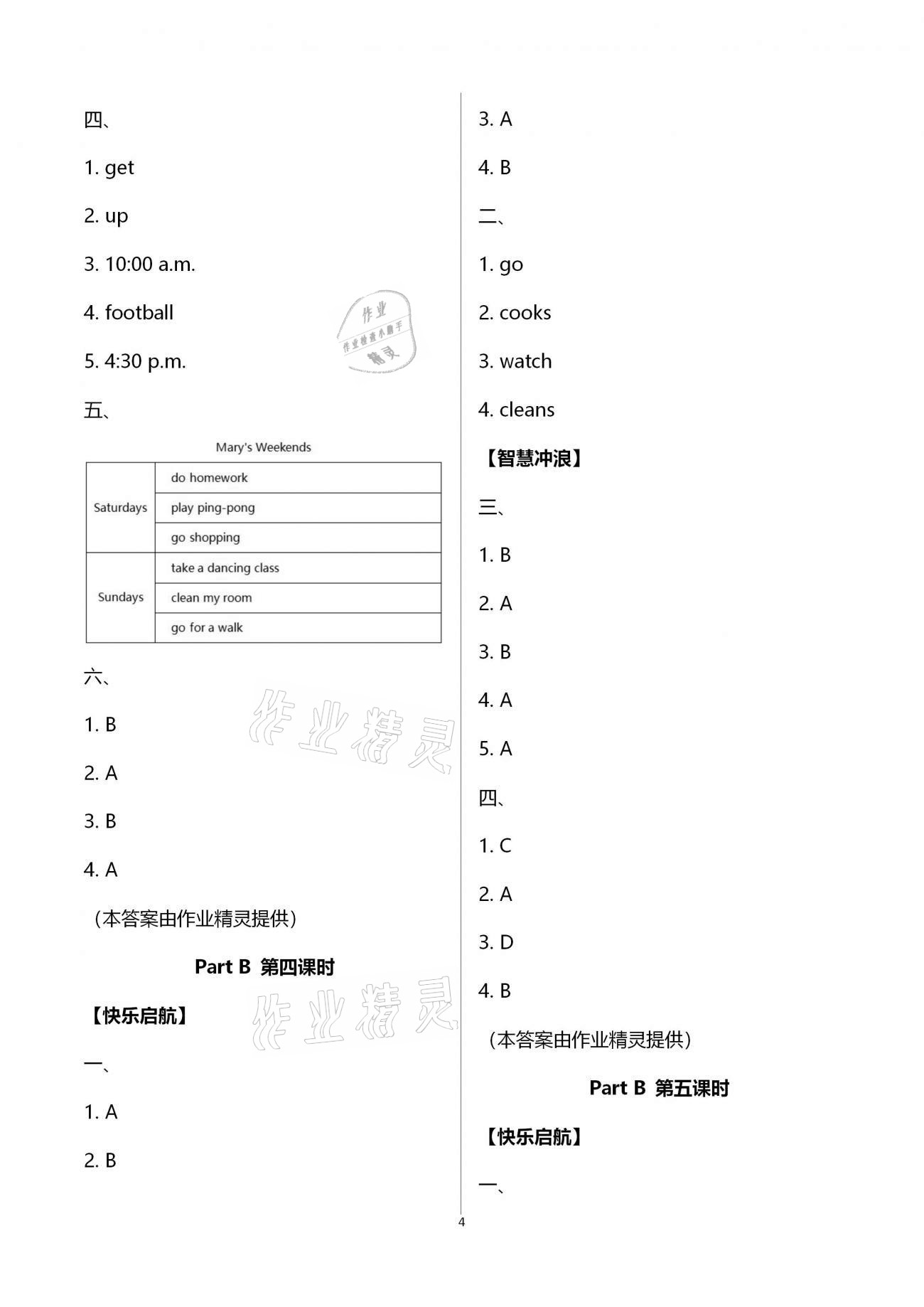 2021年新思維伴你學(xué)單元達(dá)標(biāo)測試卷五年級英語下冊人教版 第4頁