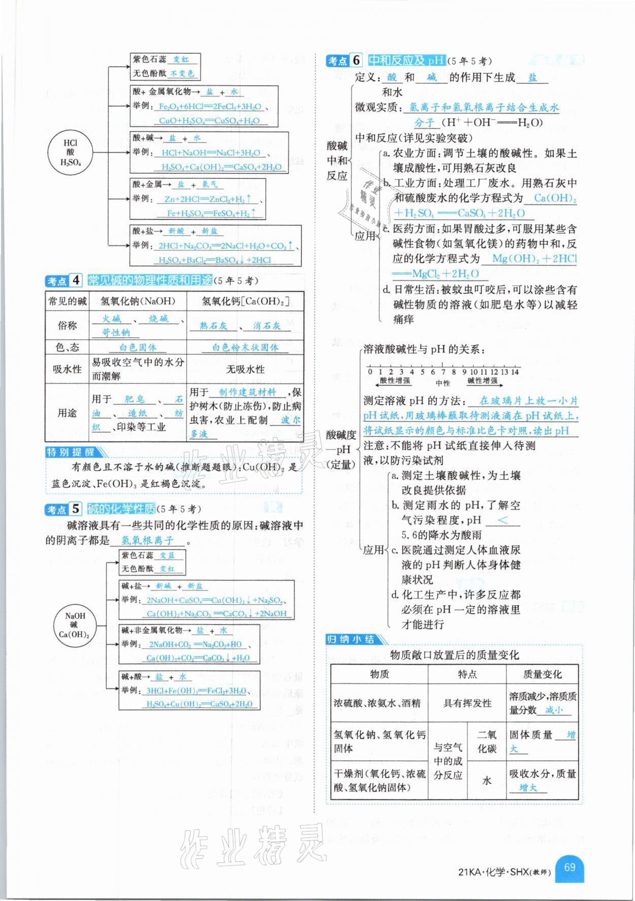 2021年金太陽(yáng)教育金太陽(yáng)考案化學(xué)山西專(zhuān)版 參考答案第57頁(yè)