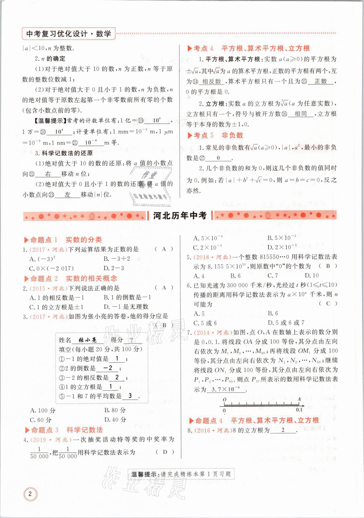 2021年冀考金榜中考總復習優(yōu)化設計數(shù)學 第2頁